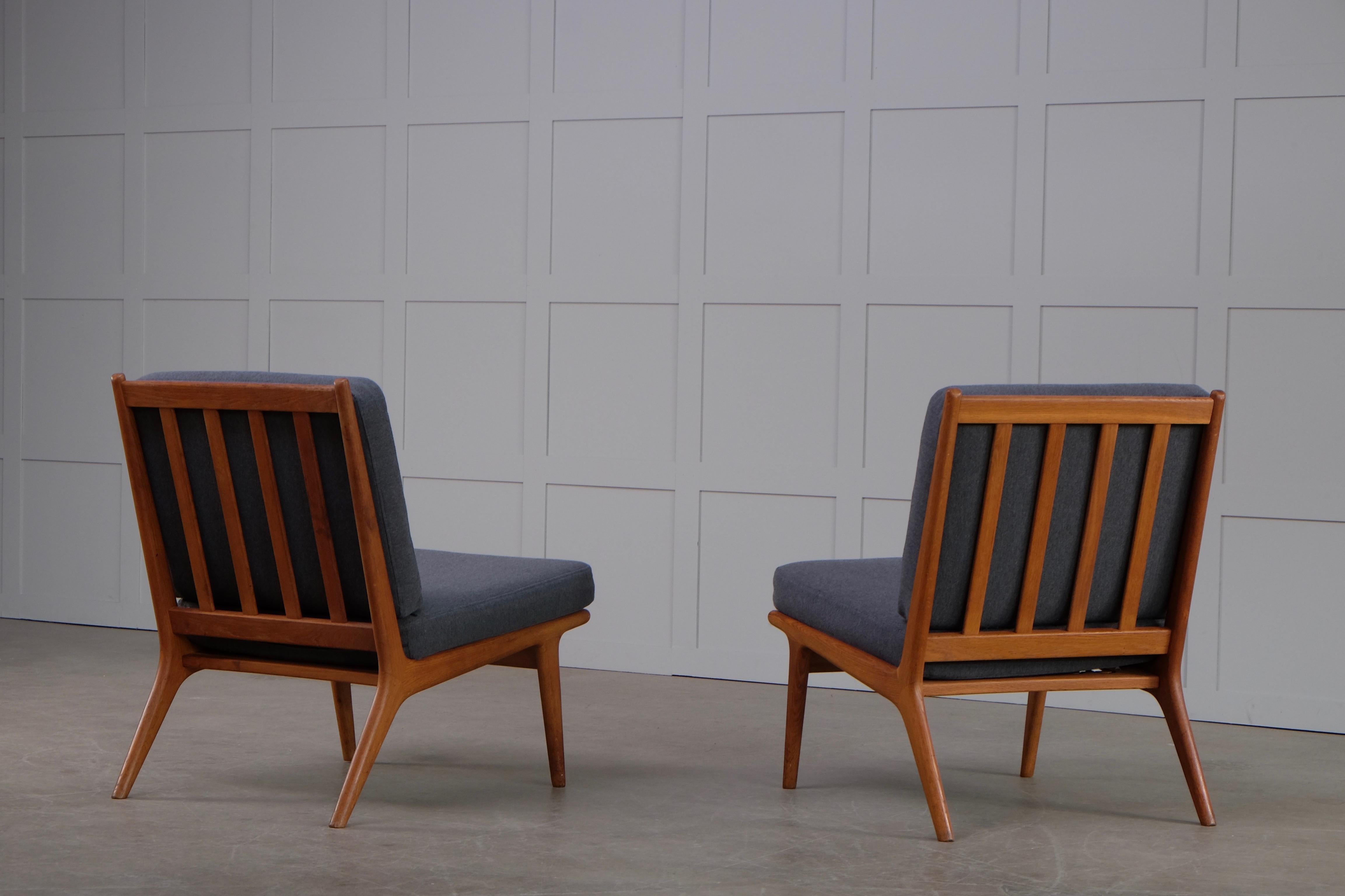 Pareja de butacas de Karl-Erik Ekselius, Suecia, años 60 en Bueno estado para la venta en Stockholm, SE