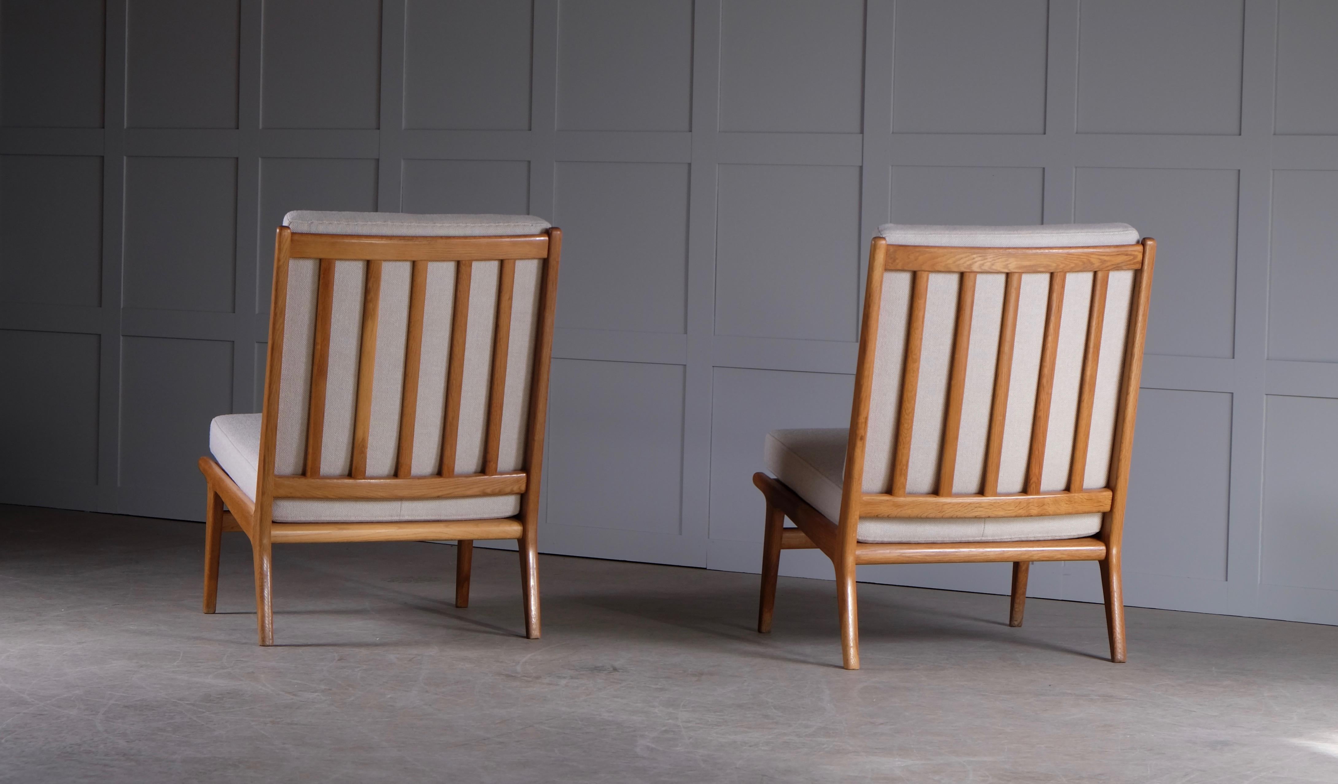 Pair of Easy Chairs by Karl-Erik Ekselius, Sweden, 1960s For Sale 1