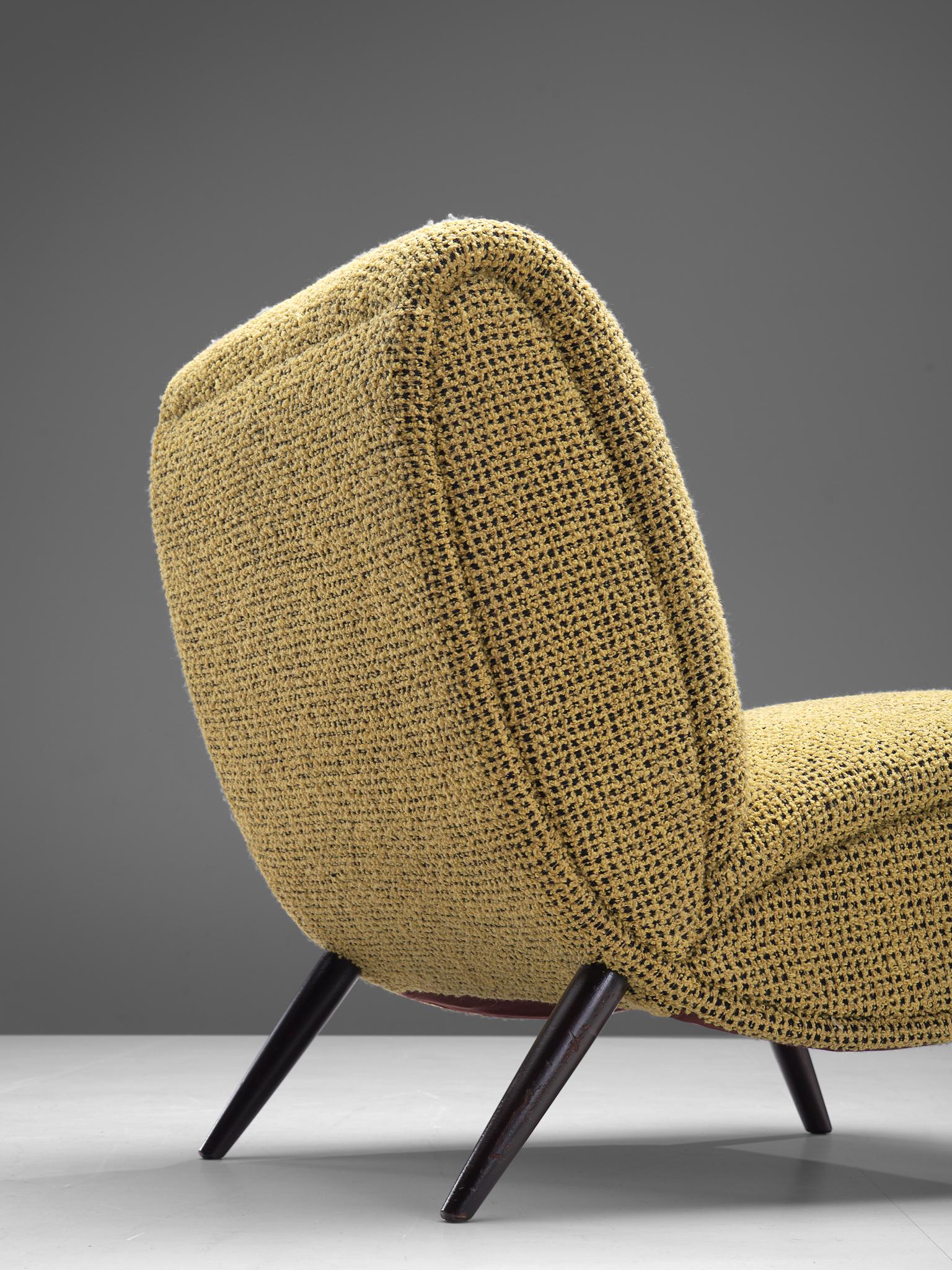 Pair of Easy Chairs by Norman Bel Geddes In Good Condition In Waalwijk, NL