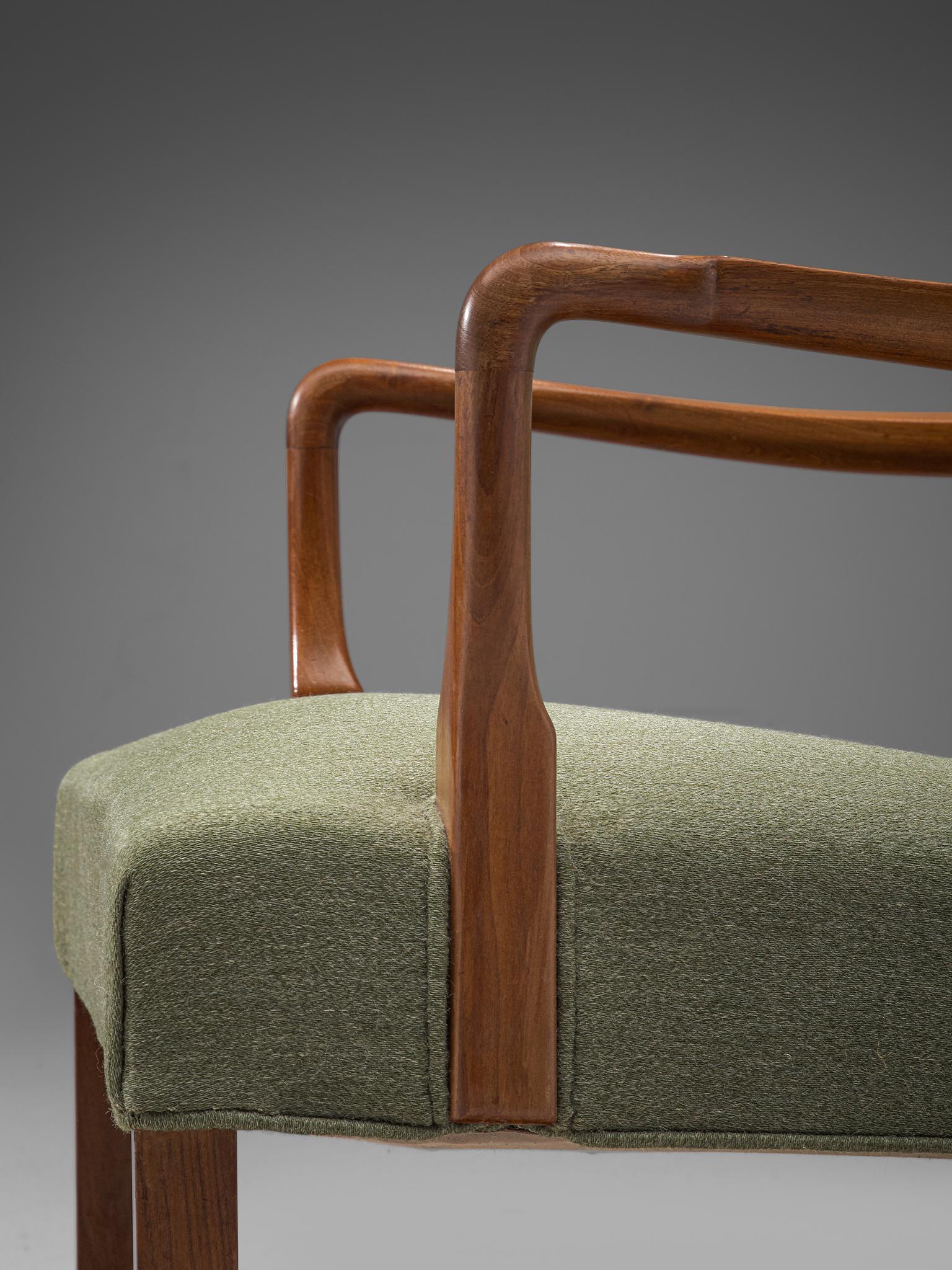 Mid-20th Century Pair of Easy Chairs in Mahogany by Jacob Kjær