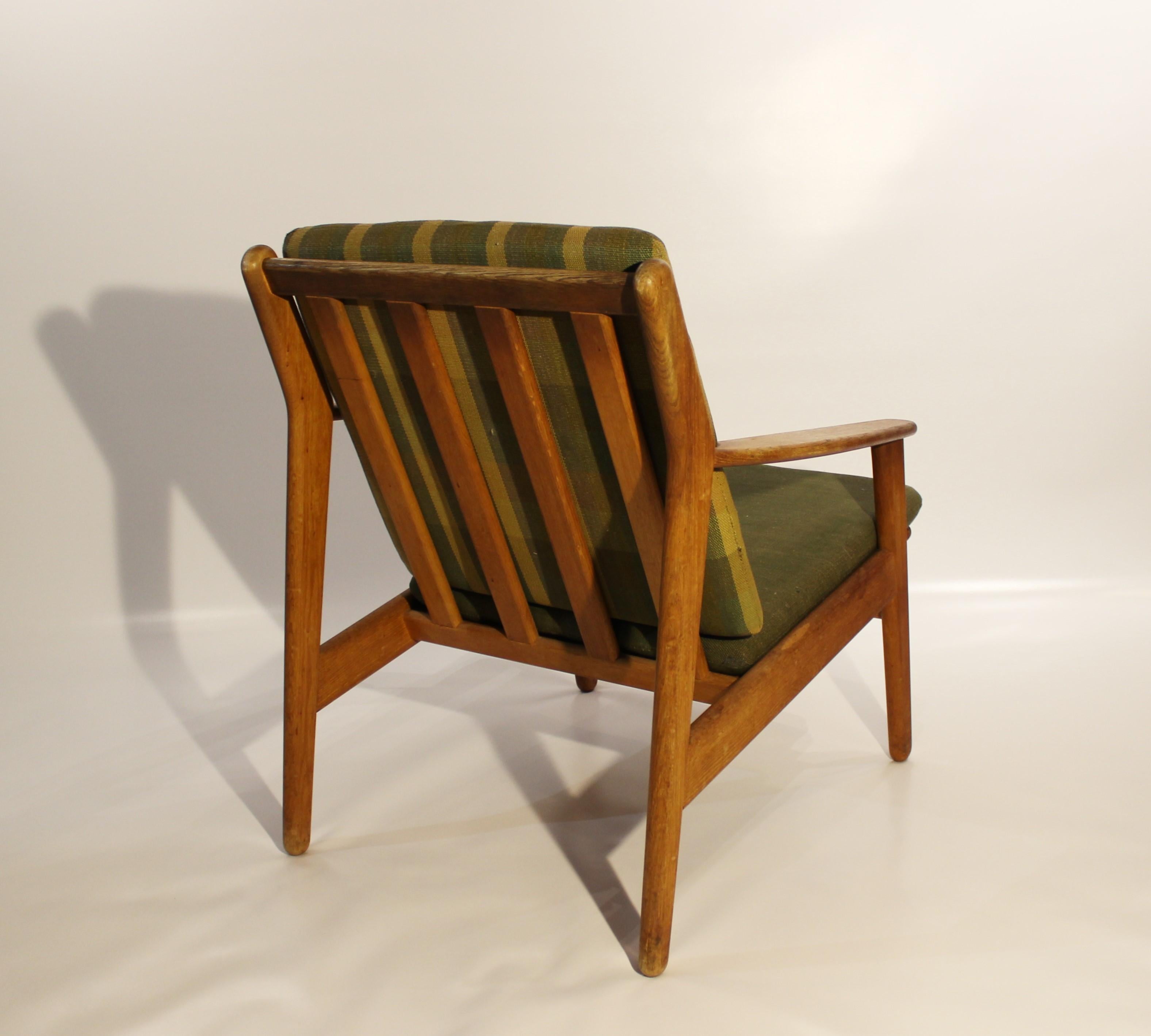 Pair of Easy Chairs in Oak, Model J55, by Poul M. Volther for FDB, 1961 1