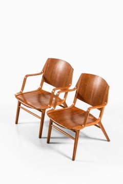 Coppia di poltrone in teak e faggio di Peter Hvidt & Orla Mølgaard-Nielsen, 1951