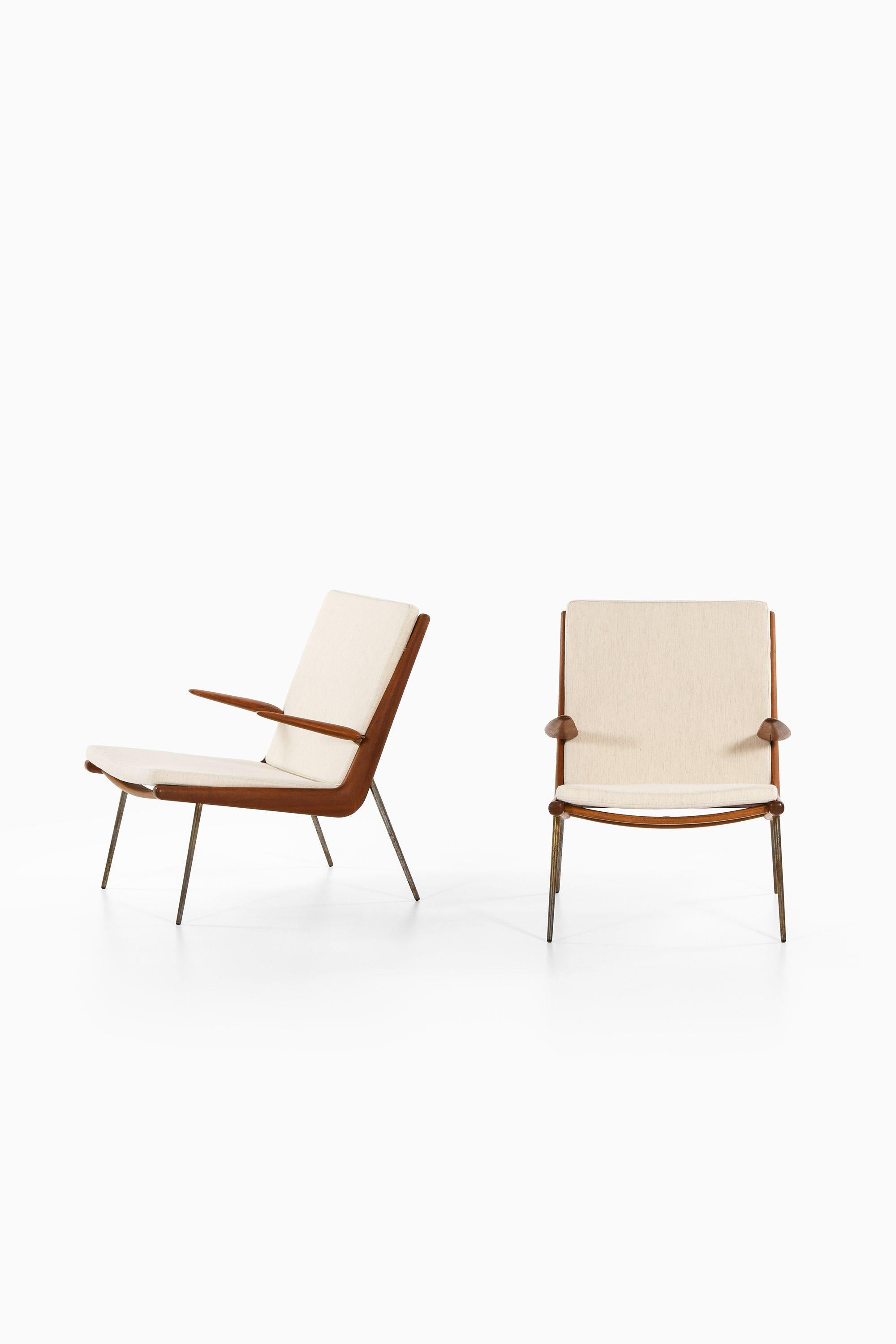 Paire de fauteuils en teck par Peter Hvidt & Orla Mølgaard-Nielsen, années 1950 Bon état - En vente à Limhamn, Skåne län