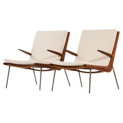 Pair of Easy Chairs in Teak by Peter Hvidt & Orla Mølgaard-Nielsen, 1950's