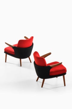 Pair of Easy Chairs, Model 423 in Teak & Wool by Ib Kofod-Larsen, 1954