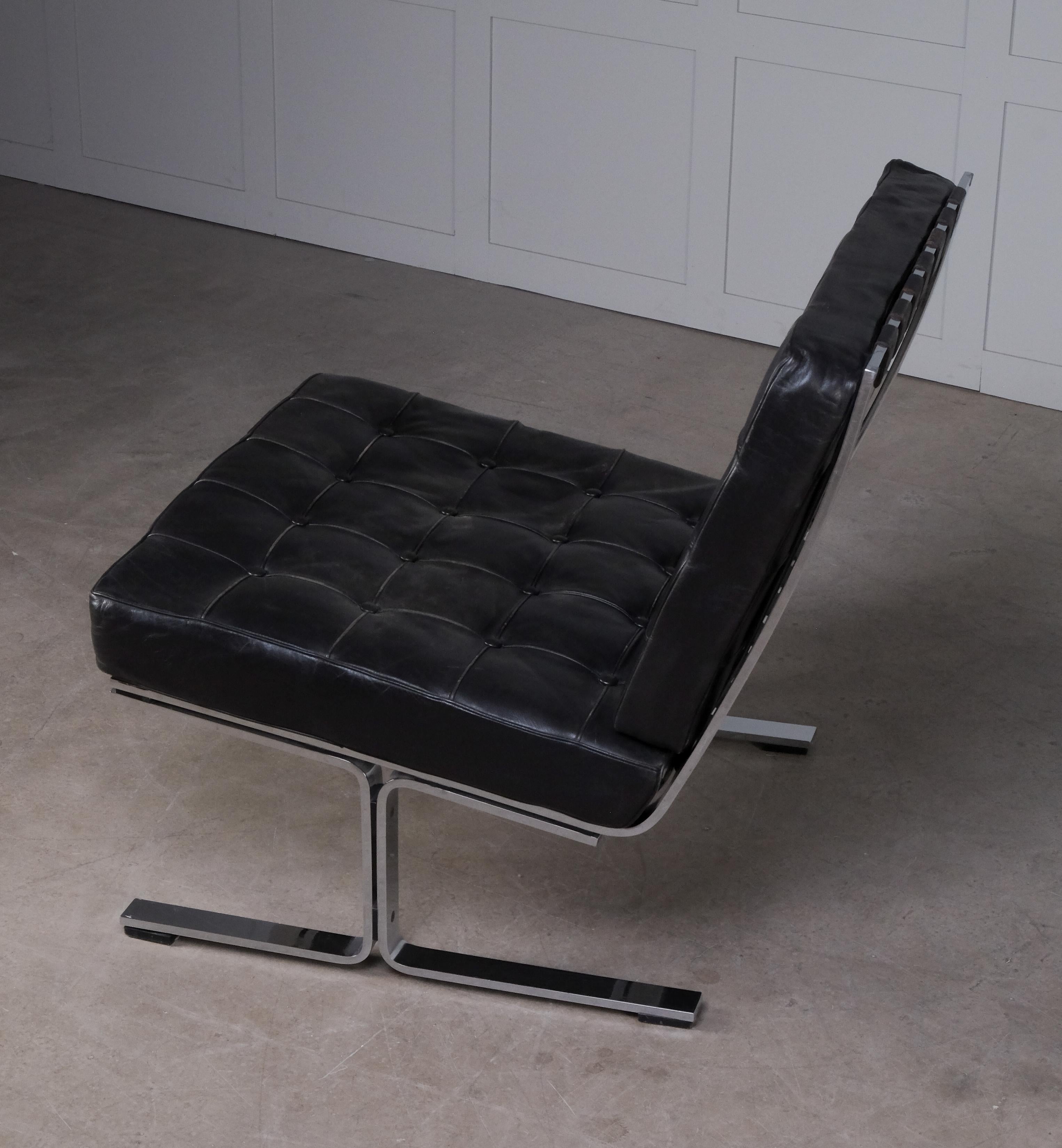 Ein Paar Sessel ohne Armlehne Modell „F60“ von Karl-Erik Ekselius, 1960er Jahre (Schwedisch) im Angebot