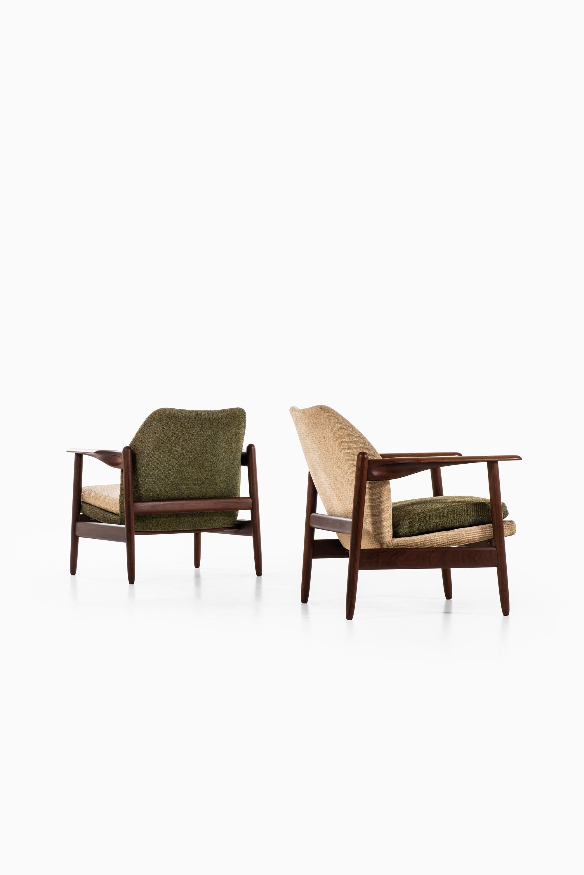 Mid-20th Century Pair of Easy Chairs Produced in Denmark