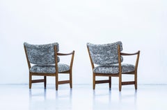 Pair of Easy Chairs with Sheepskin by Fredrik Kayser & Adolf Relling, Norway