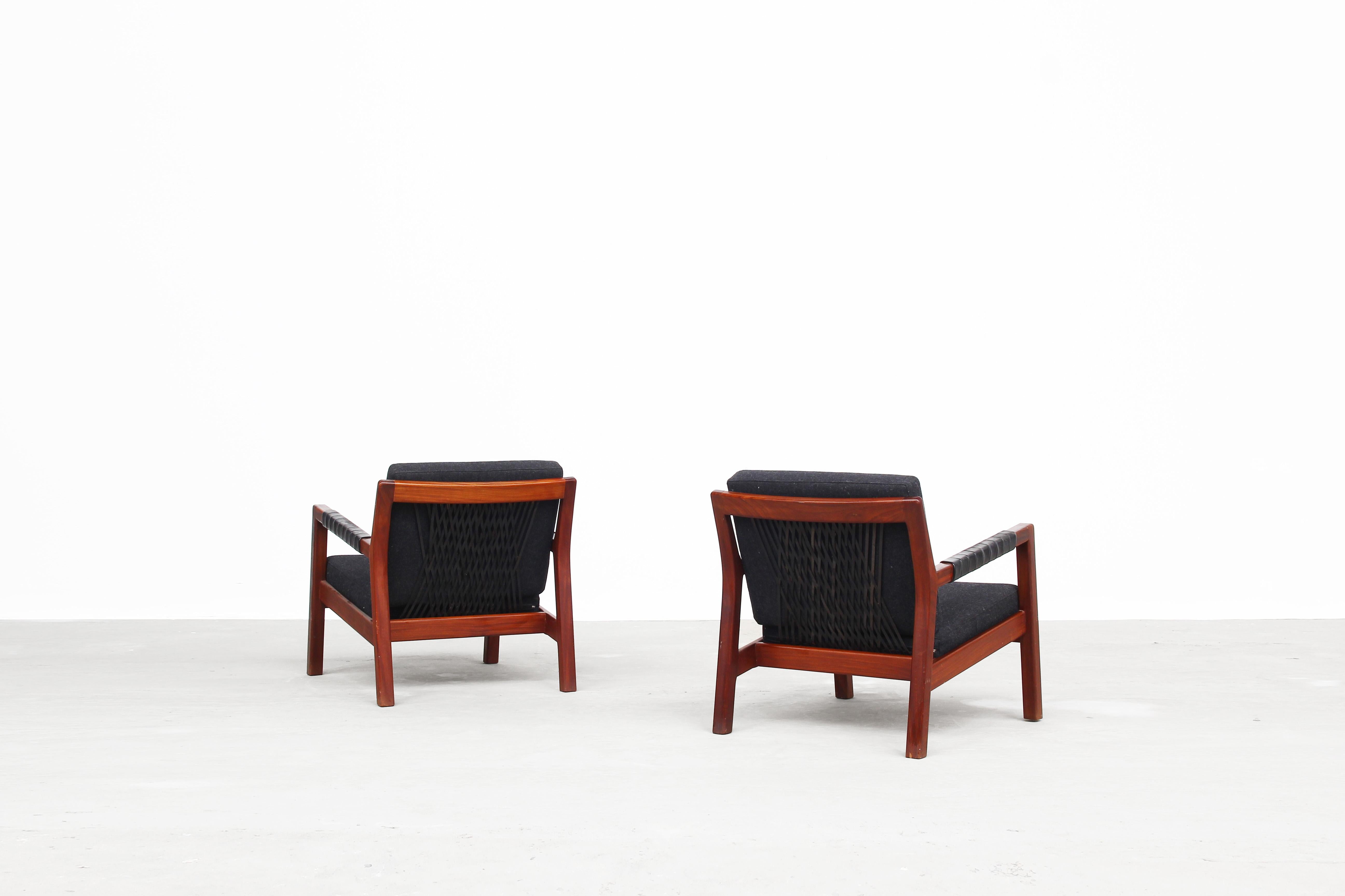 Finnish Pair of Easy Lounge Chairs by Carl Gustaf Hiort Af Örnas, Finland For Sale