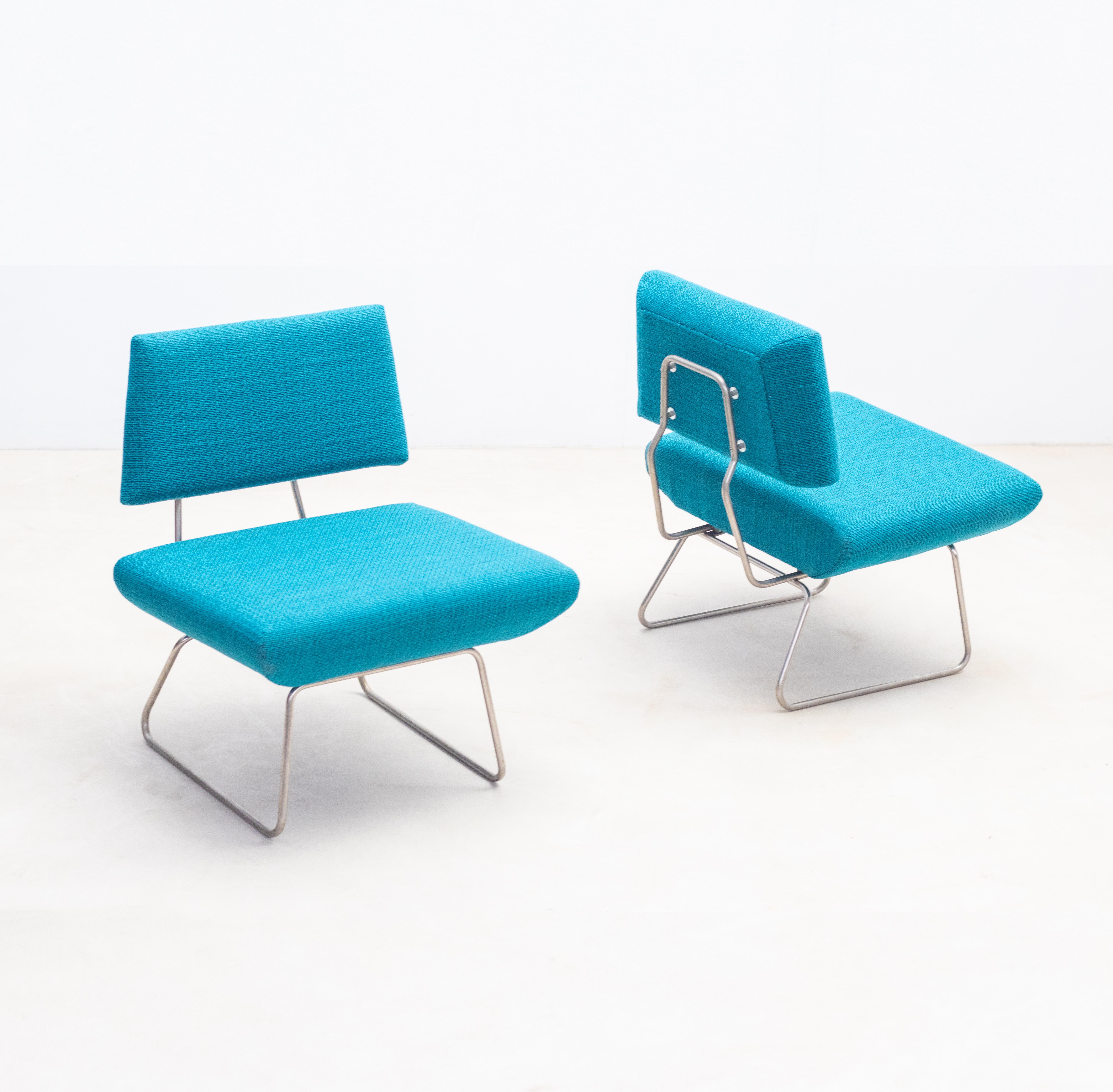 Pair of easy lounge chairs by George Coslin -  1960s For Sale 6