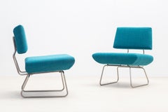 Pair of easy lounge chairs by George Coslin -  1960s