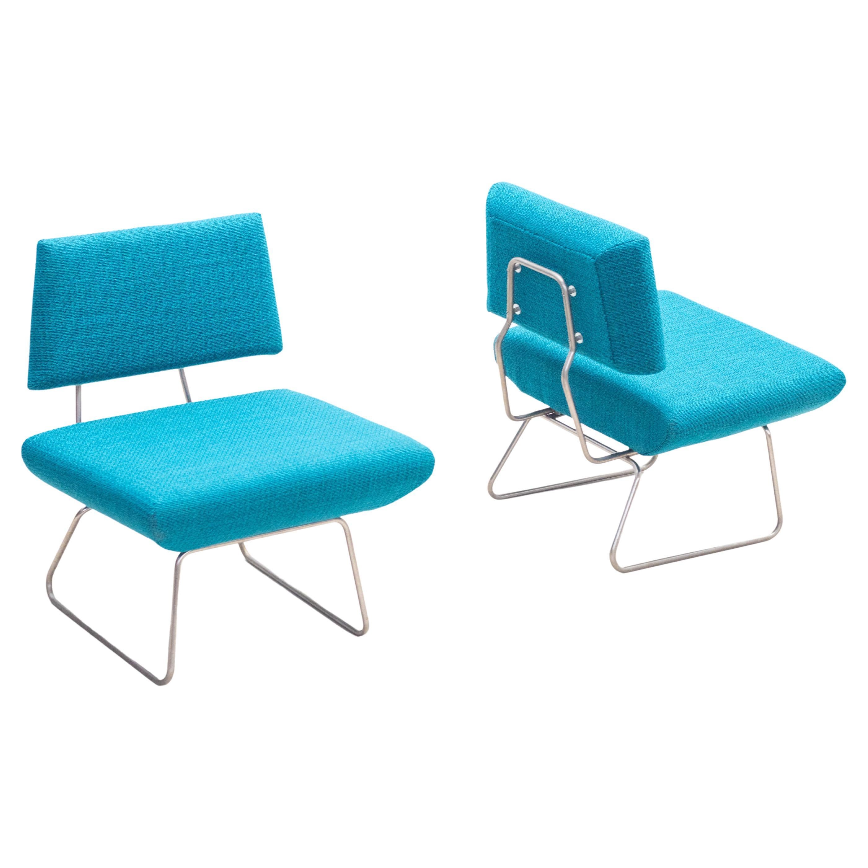 Pair of easy lounge chairs by George Coslin -  1960s For Sale