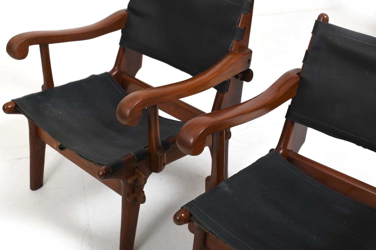 Sesselpaar von Angel Pazmino, 1960er Jahre (Holz) im Angebot