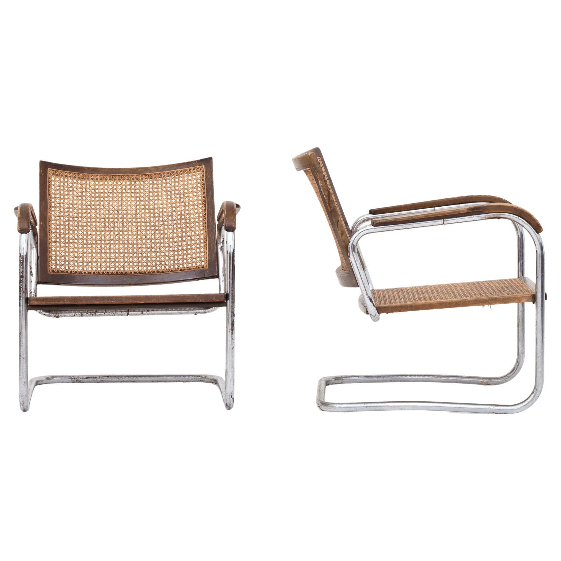 Pair of Easychairs by Frits Schlegel For Sale