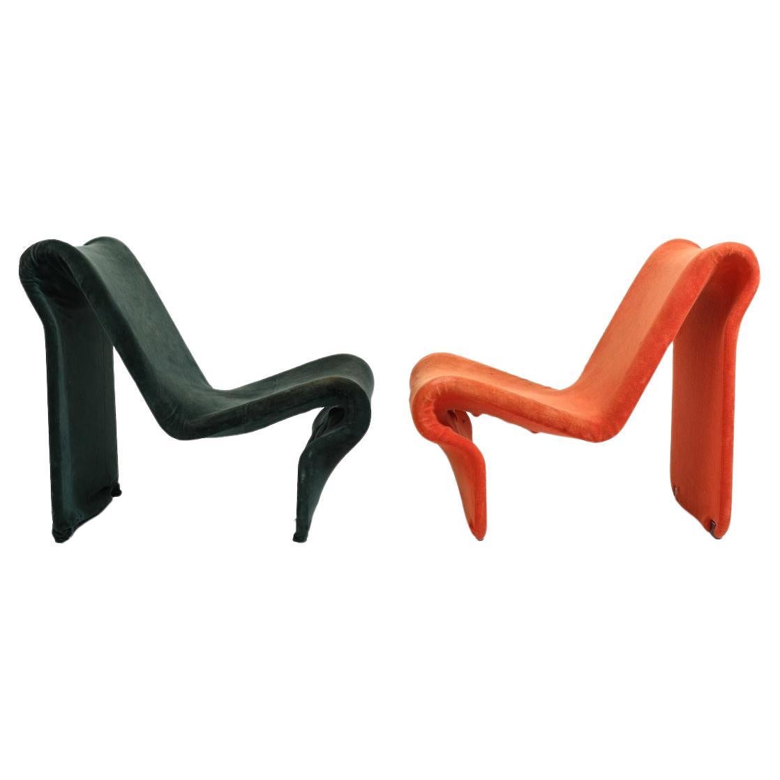 Pair of Easychairs by Jan Dranger and Johan Huldt 1970s