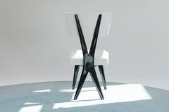 Pair of Ebonized Dining Chair Made in the 1950's