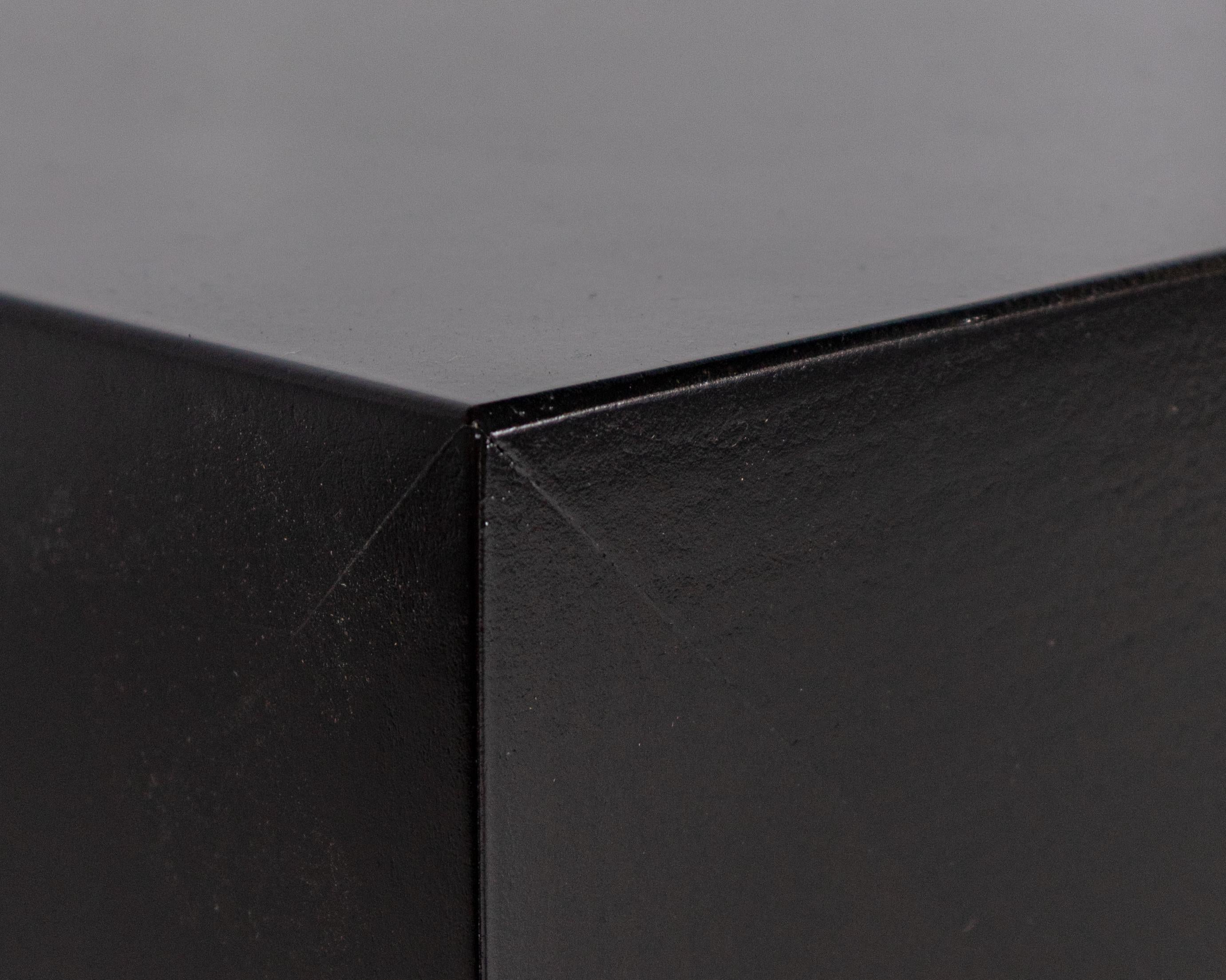 Belgian Pair of Ebonized Side Tables For Sale