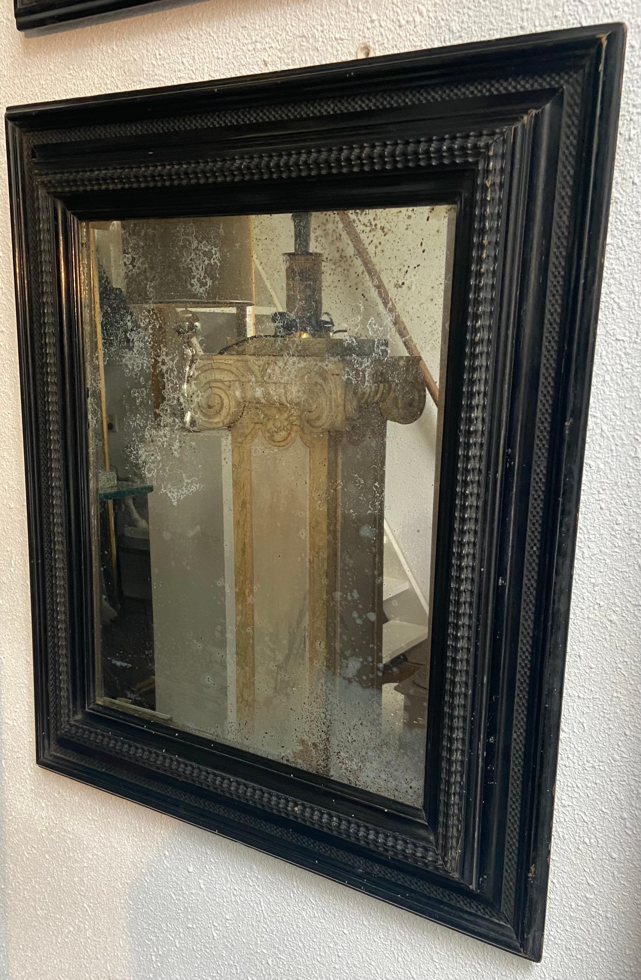Ebony mirrors In Good Condition For Sale In 'S-HERTOGENBOSCH, NL