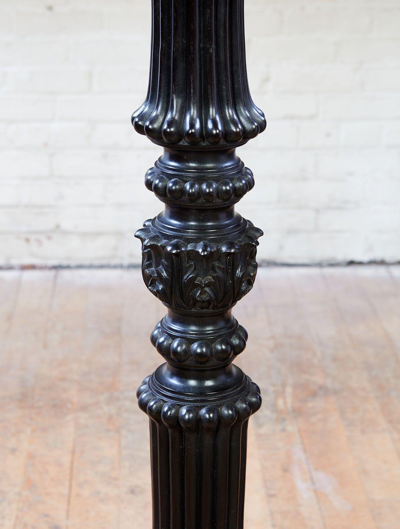 Pair of Ebony Pedestals For Sale 1