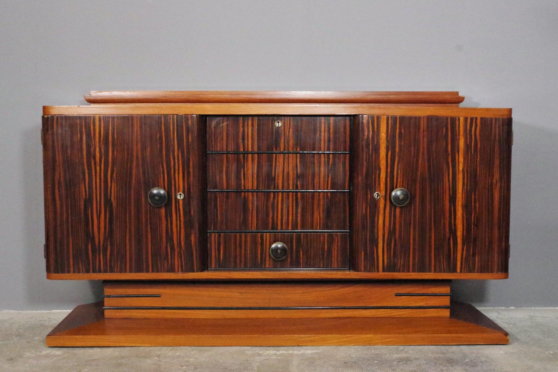 Paire de buffets en ébène - 1940s Vintage Elegance en vente 11