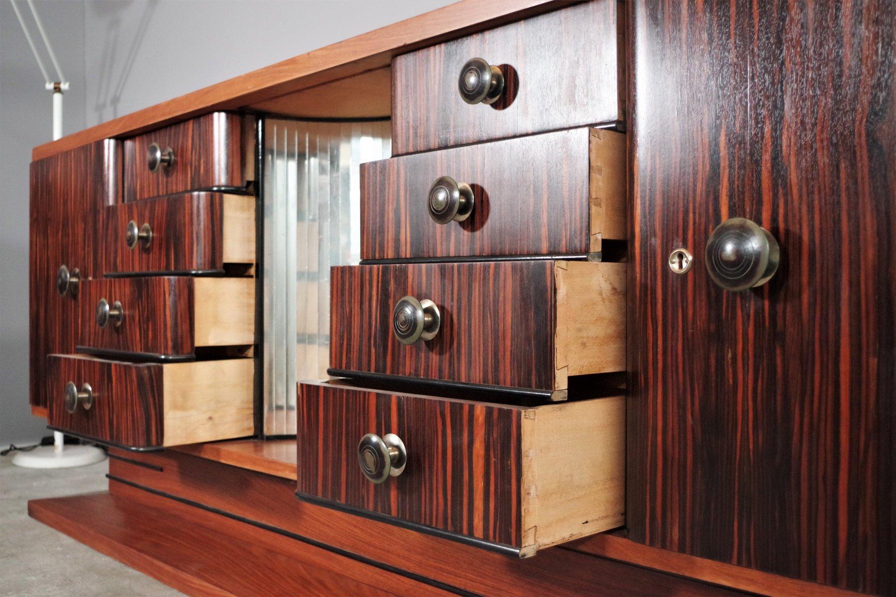 Paire de buffets en ébène - 1940s Vintage Elegance en vente 1