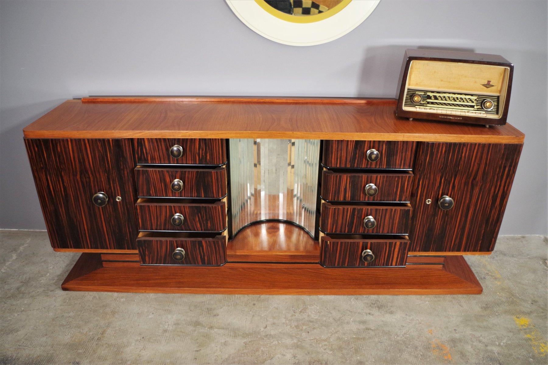 Paire de buffets en ébène - 1940s Vintage Elegance en vente 2