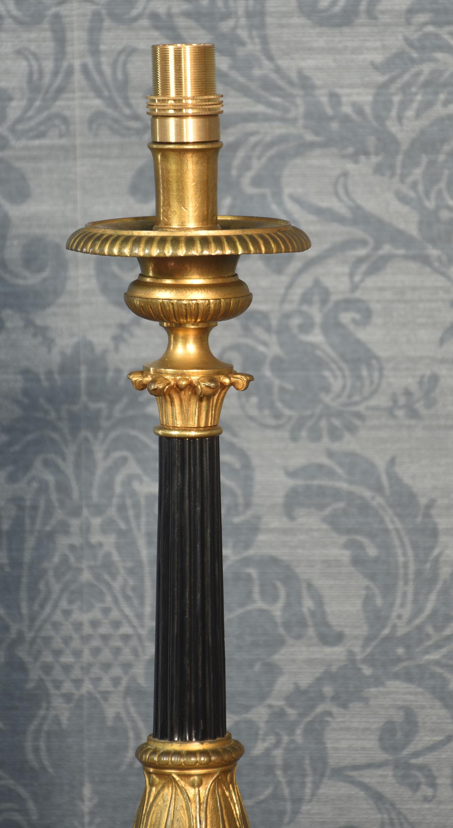 20th Century Pair of ecclesiastical table lamps