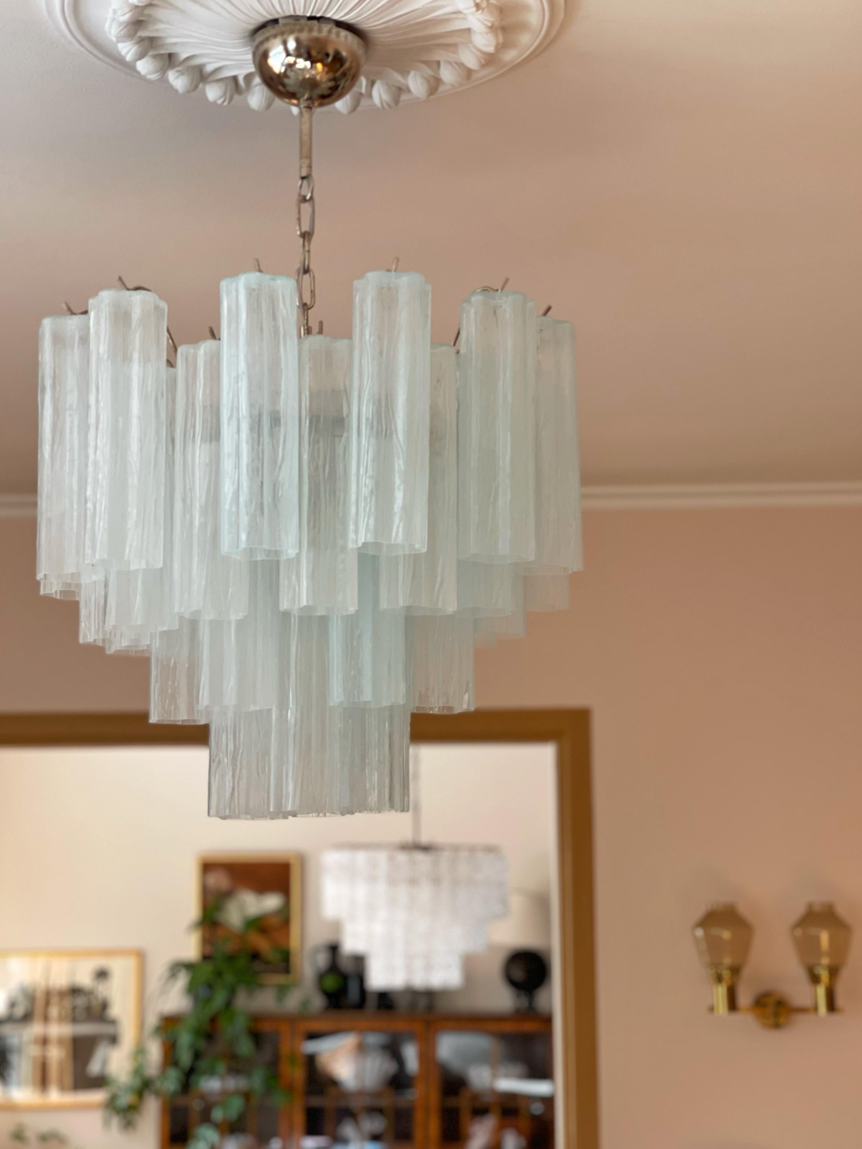Mid-Century moderno Lampadario di Murano eclettico in stile Tronchi in vendita