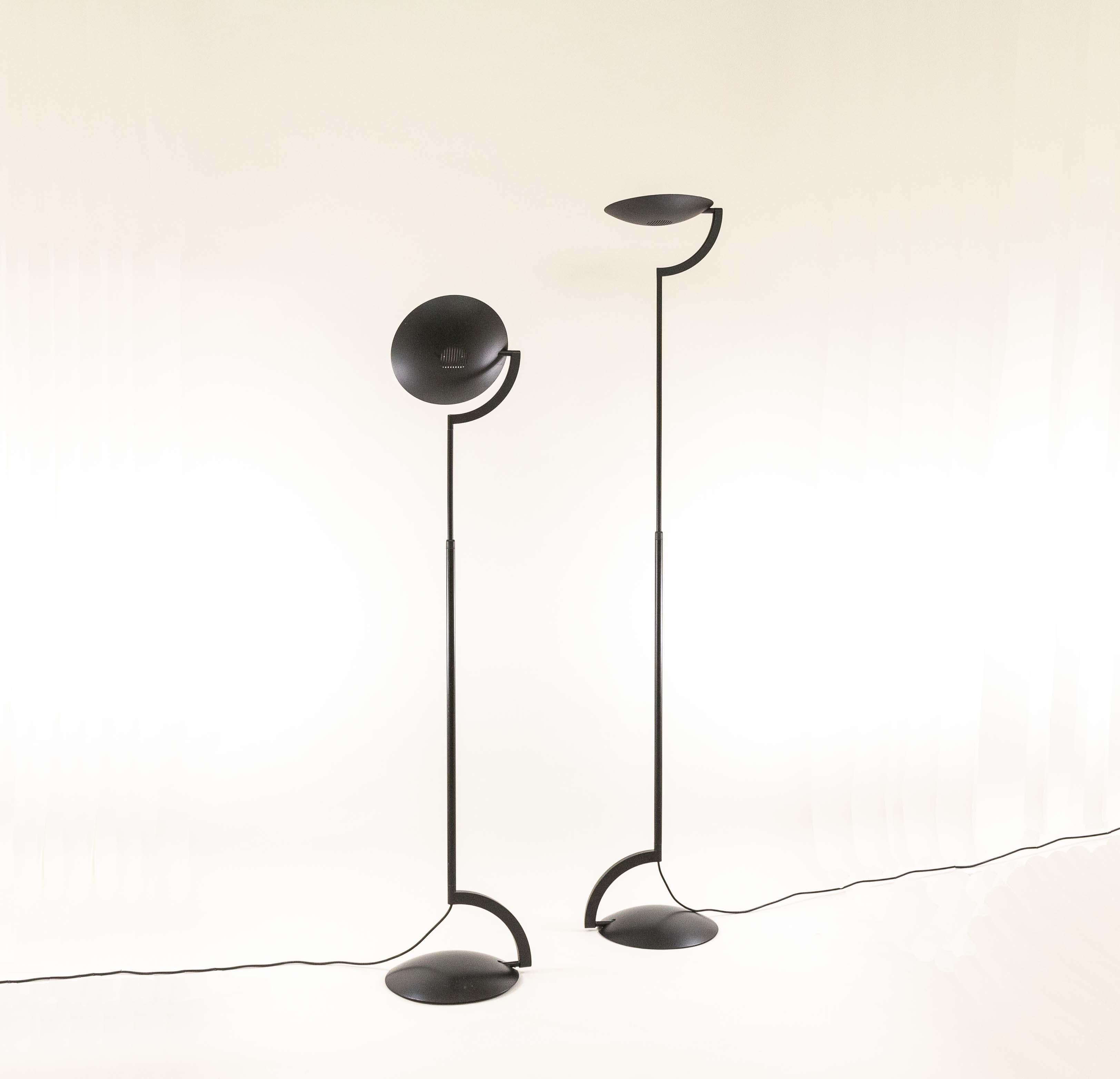 Pair of Eco floor lamps by Mario Barbaglia and Marco Colombo for Italiana  Luce at 1stDibs