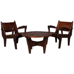 Pair of Ecuadorian Lounge Set by Angel Pazmino