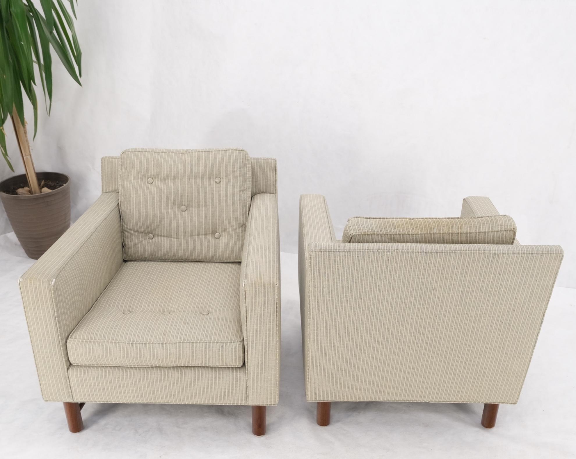 Pair of Ed Warley for Dunbar Deep Lounge Arm Club Chairs  For Sale 13