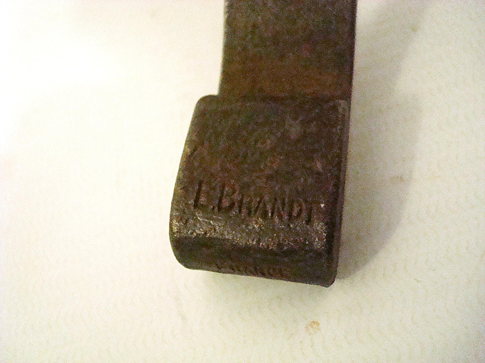 Paire de lampes de table en fer forgé Edgar Brandt. The S.S France en vente 6