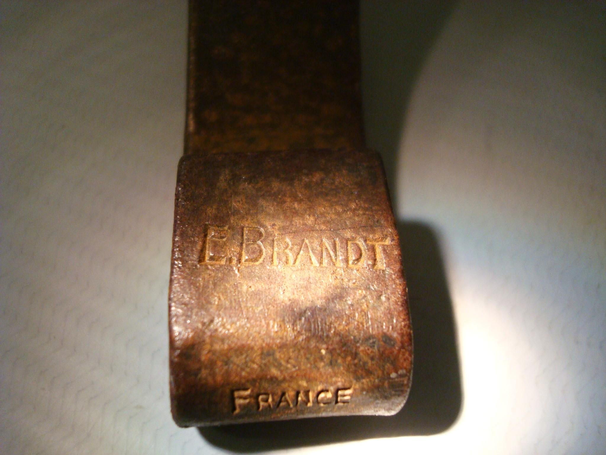 Paire de lampes de table en fer forgé Edgar Brandt. The S.S France en vente 7
