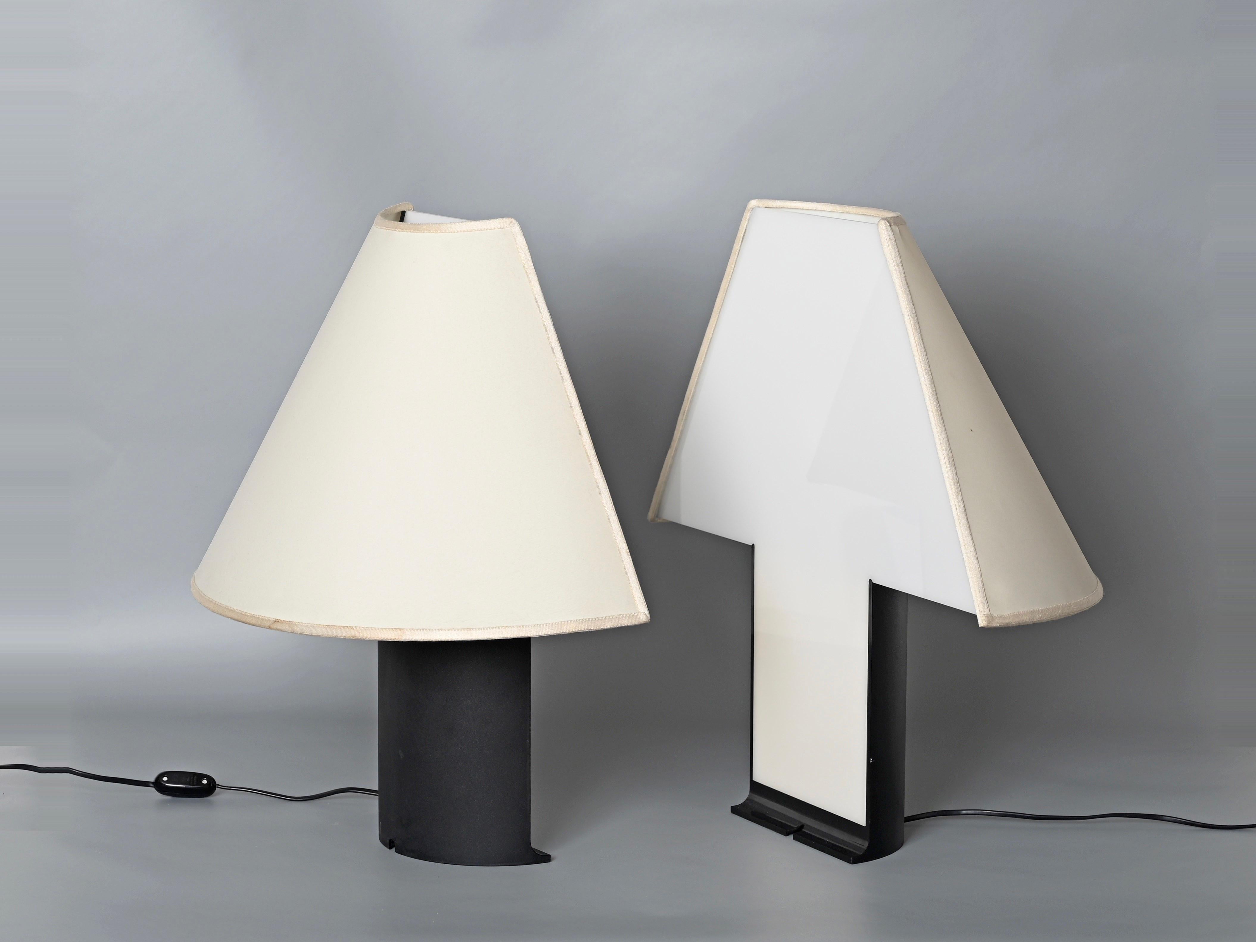 Splendida coppia di grandi lampade da tavolo 