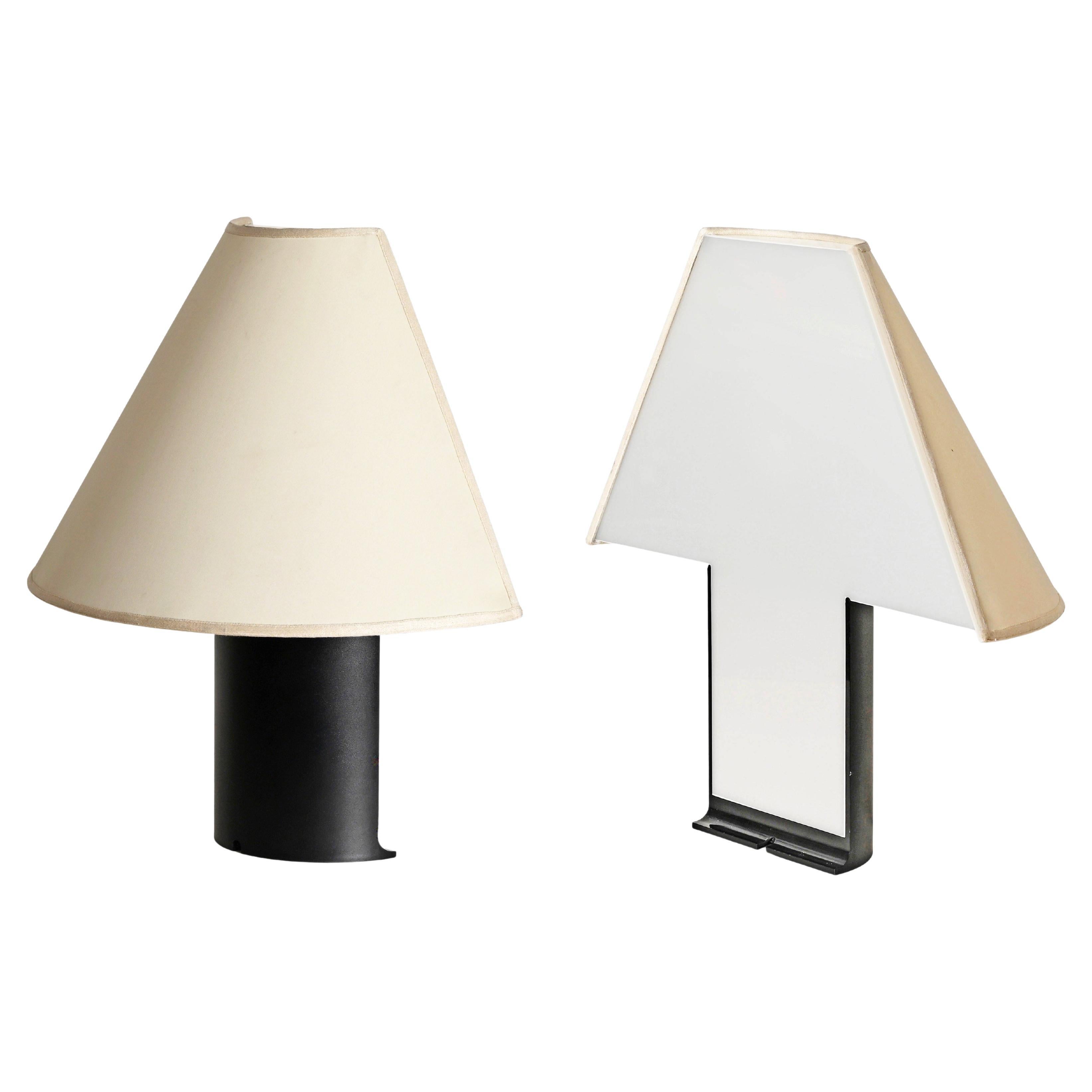 Pair of "Edipo" Large Table Lamps by Barbaglia & Colombo for PAF, Italy 1980s