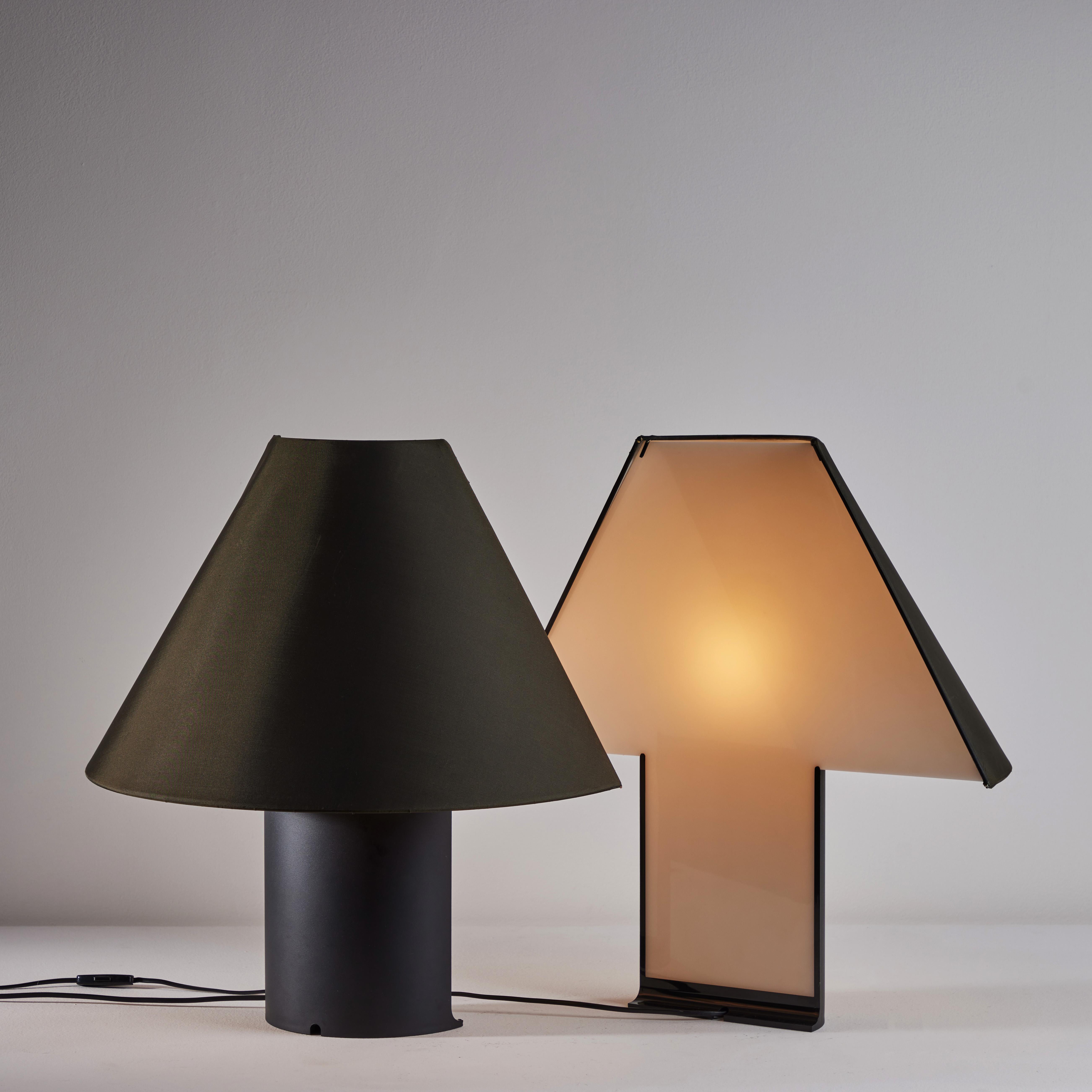 Italian Pair of Edipo Table Lamps by Barbaglia & Colombo for PAF For Sale