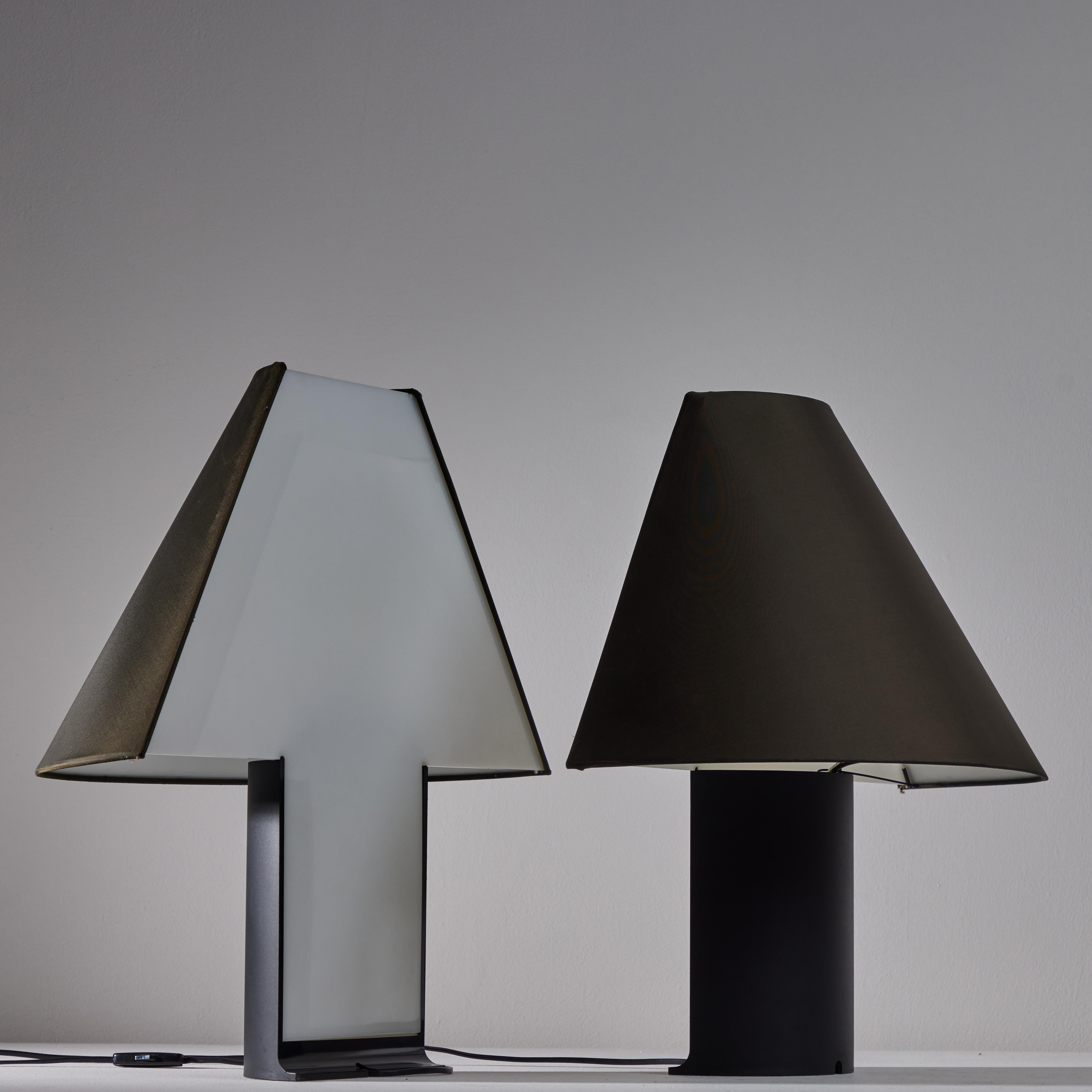 Acrylic Pair of Edipo Table Lamps by Barbaglia & Colombo for PAF For Sale