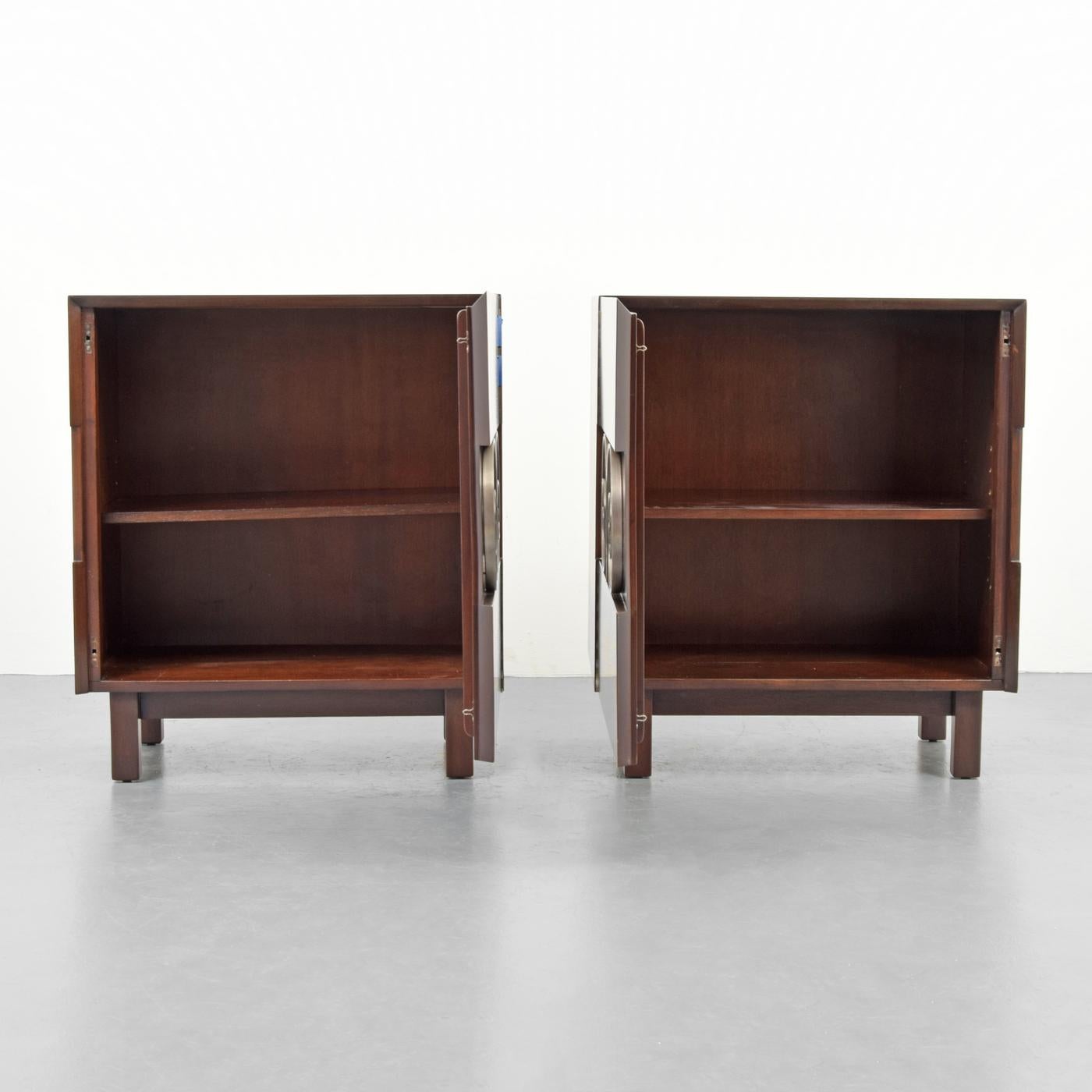 North American Pair of Edmond Spence Cabinets or Nightstands For Sale
