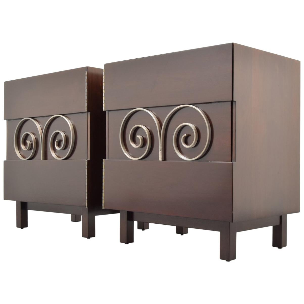 Pair of Edmond Spence Cabinets or Nightstands For Sale