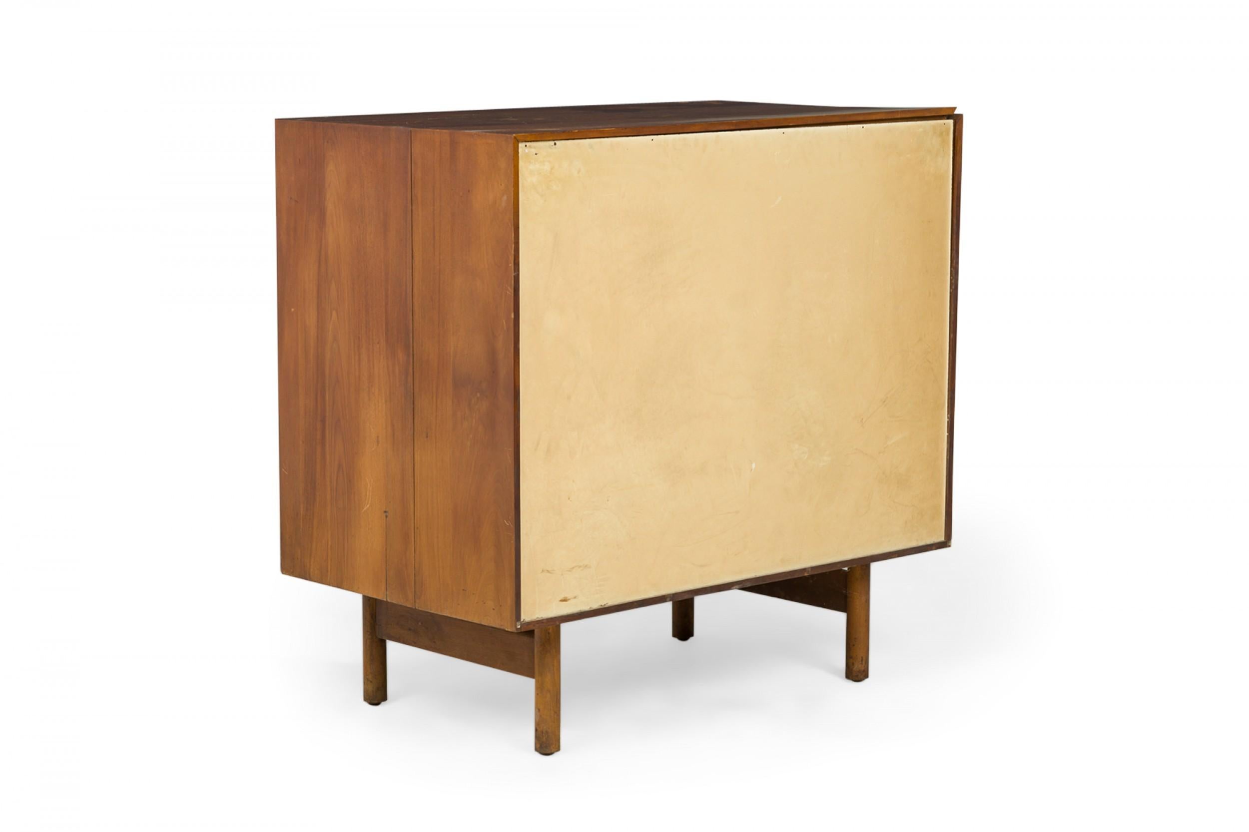 Mid-Century Modern Pair of Edmond Spence for Whitney Furniture Co. 3-Drawer Walnut Chest For Sale