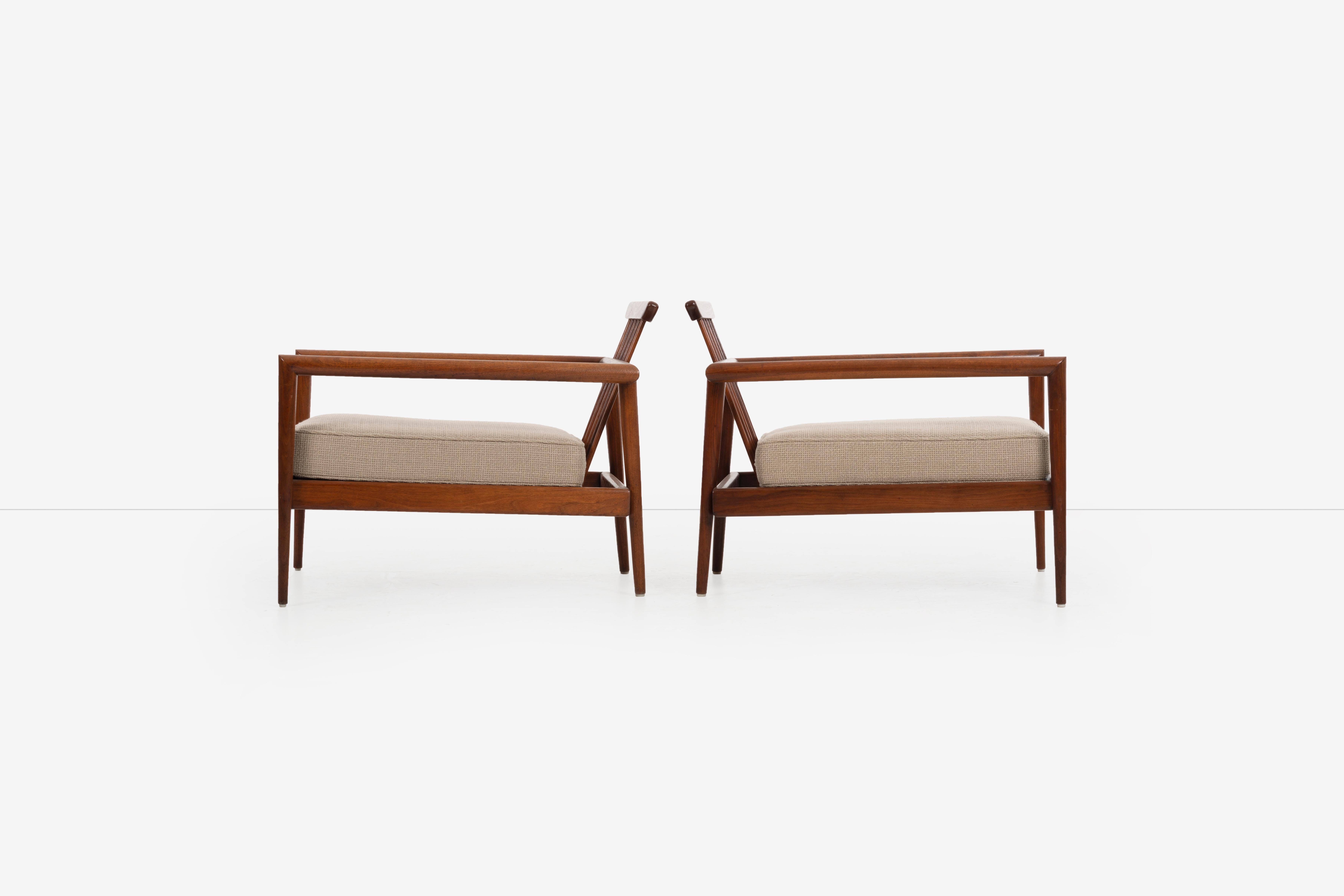 Mexican Pair of Edmond Spence Lounge Chairs