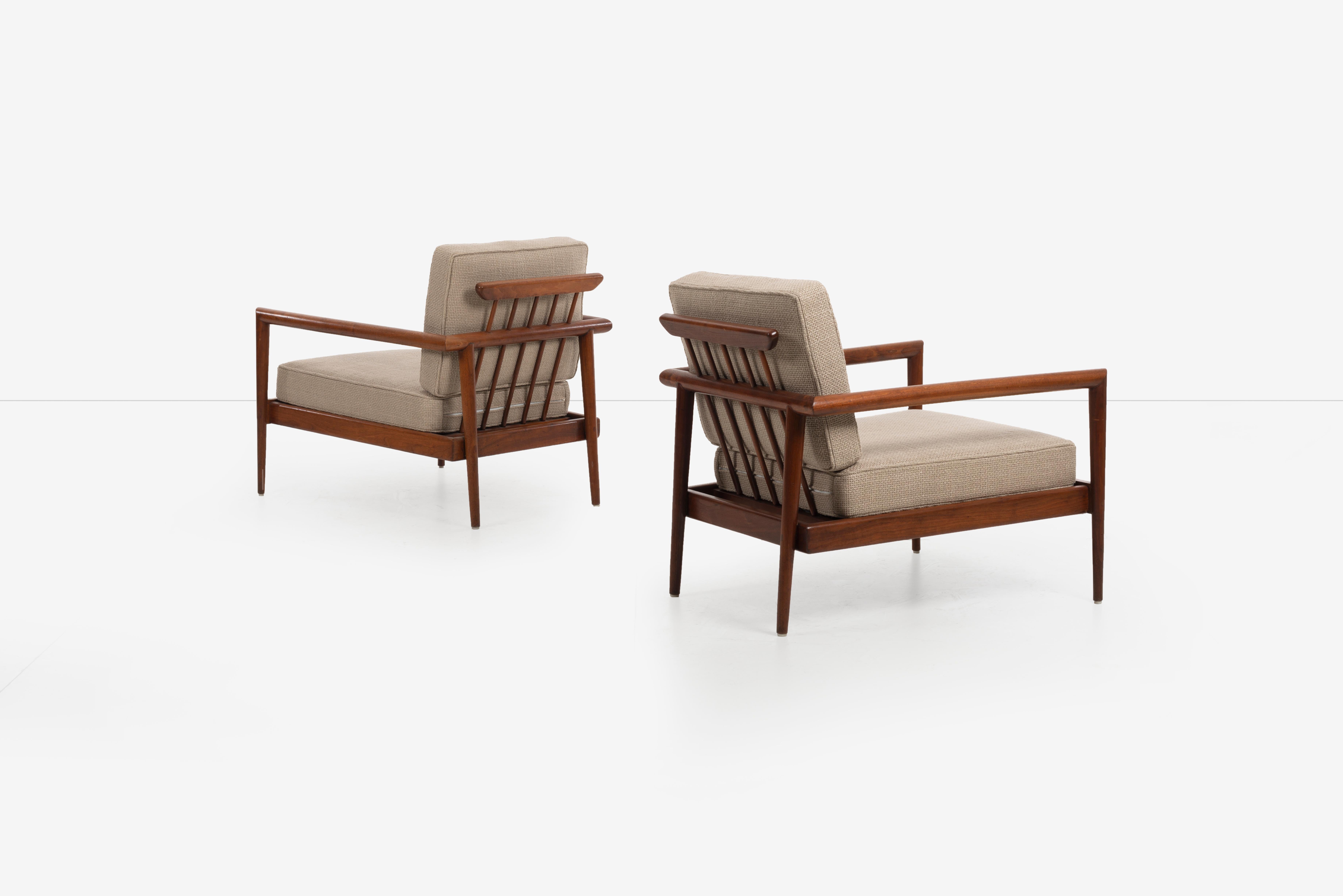 Mid-20th Century Pair of Edmond Spence Lounge Chairs