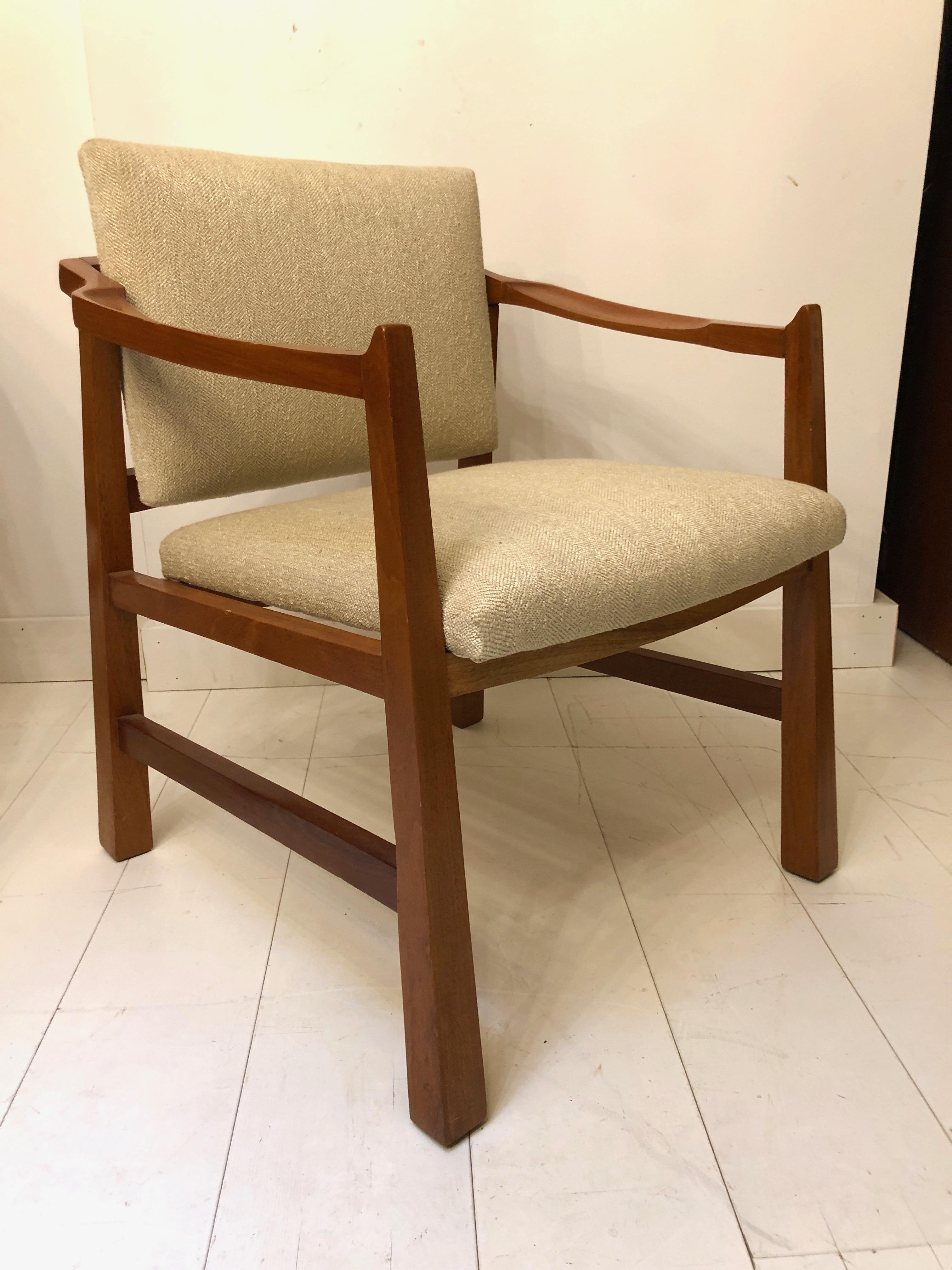 Pair of Edmond Spence Mahogany Mayan Chairs For Sale 1