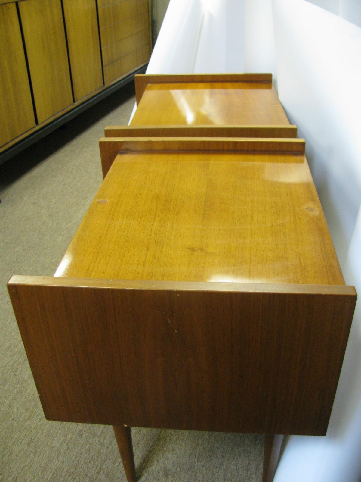 Pair of Edmond Spence Mid-Century Modern Night Tables, Made in Sweden For Sale 2