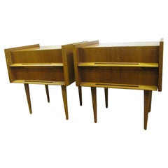 Pair of Edmond Spence Mid-Century Modern Night Tables, Made in Sweden