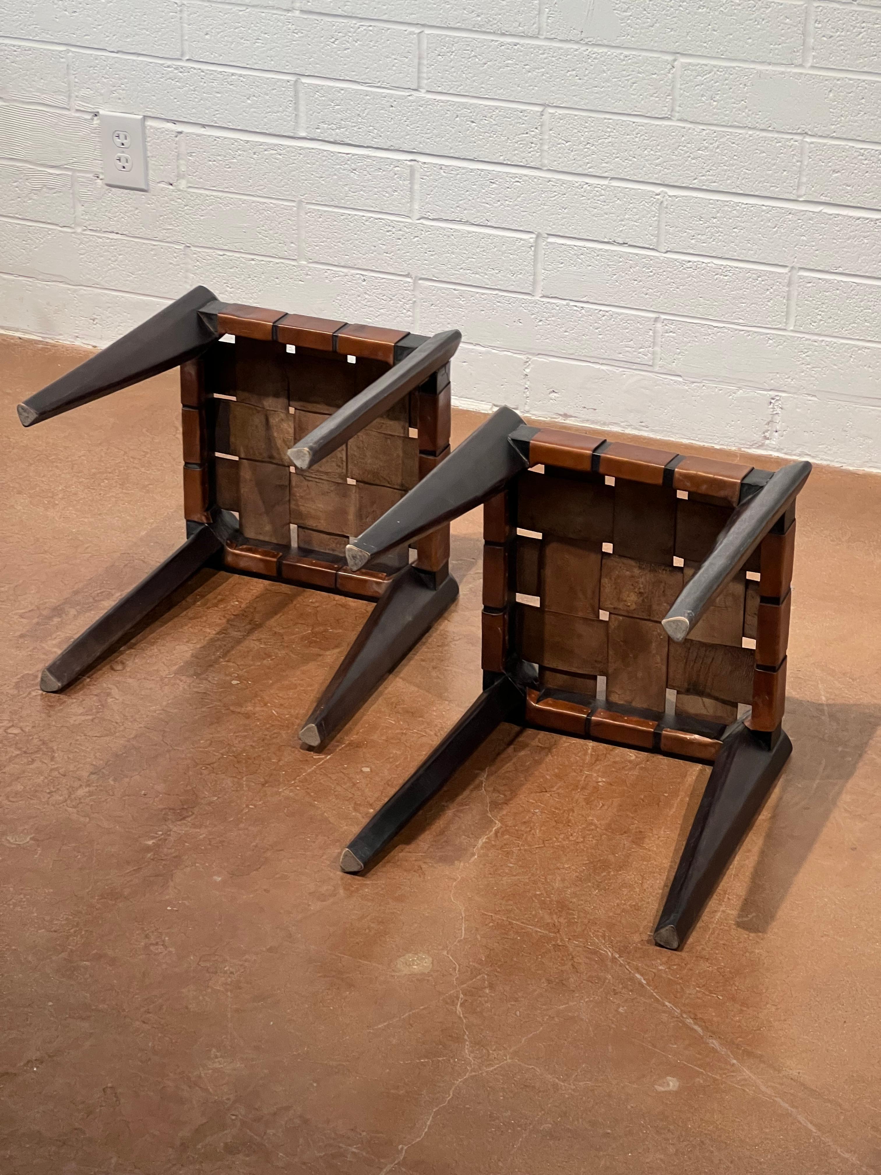 Mid-20th Century Pair of Edmond Spence Ottomans
