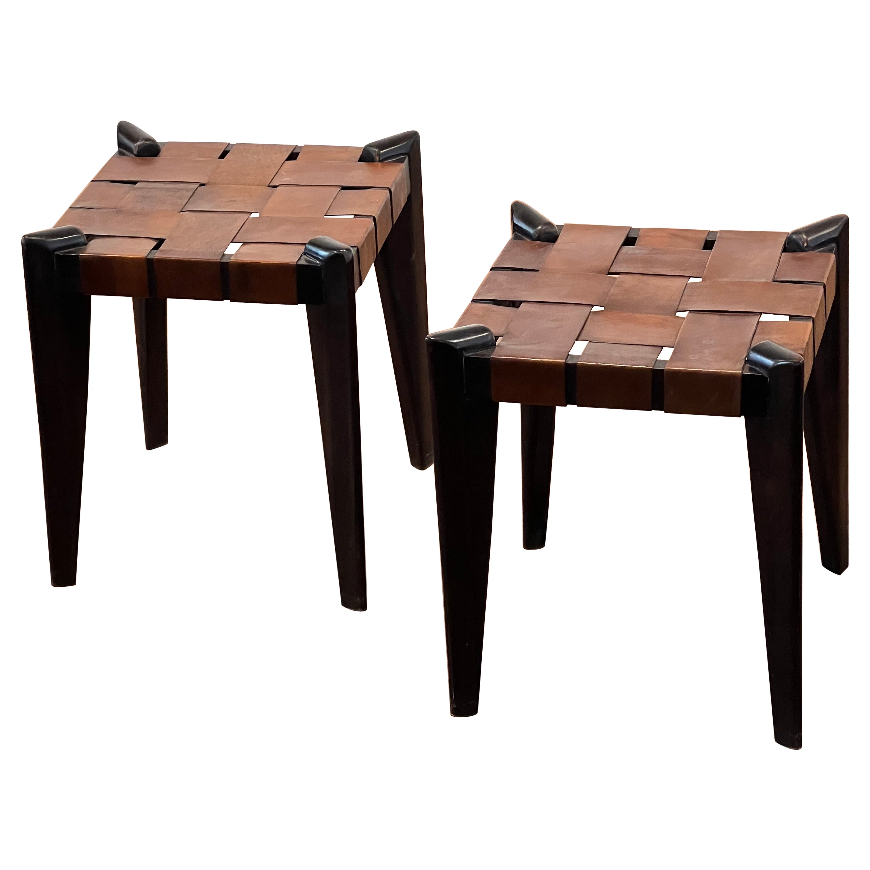 Pair of Edmond Spence Ottomans