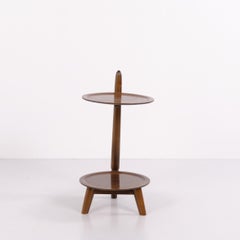 Pair of Edmund Jørgensen Walnut Plant Stands / Side Tables, 1950s