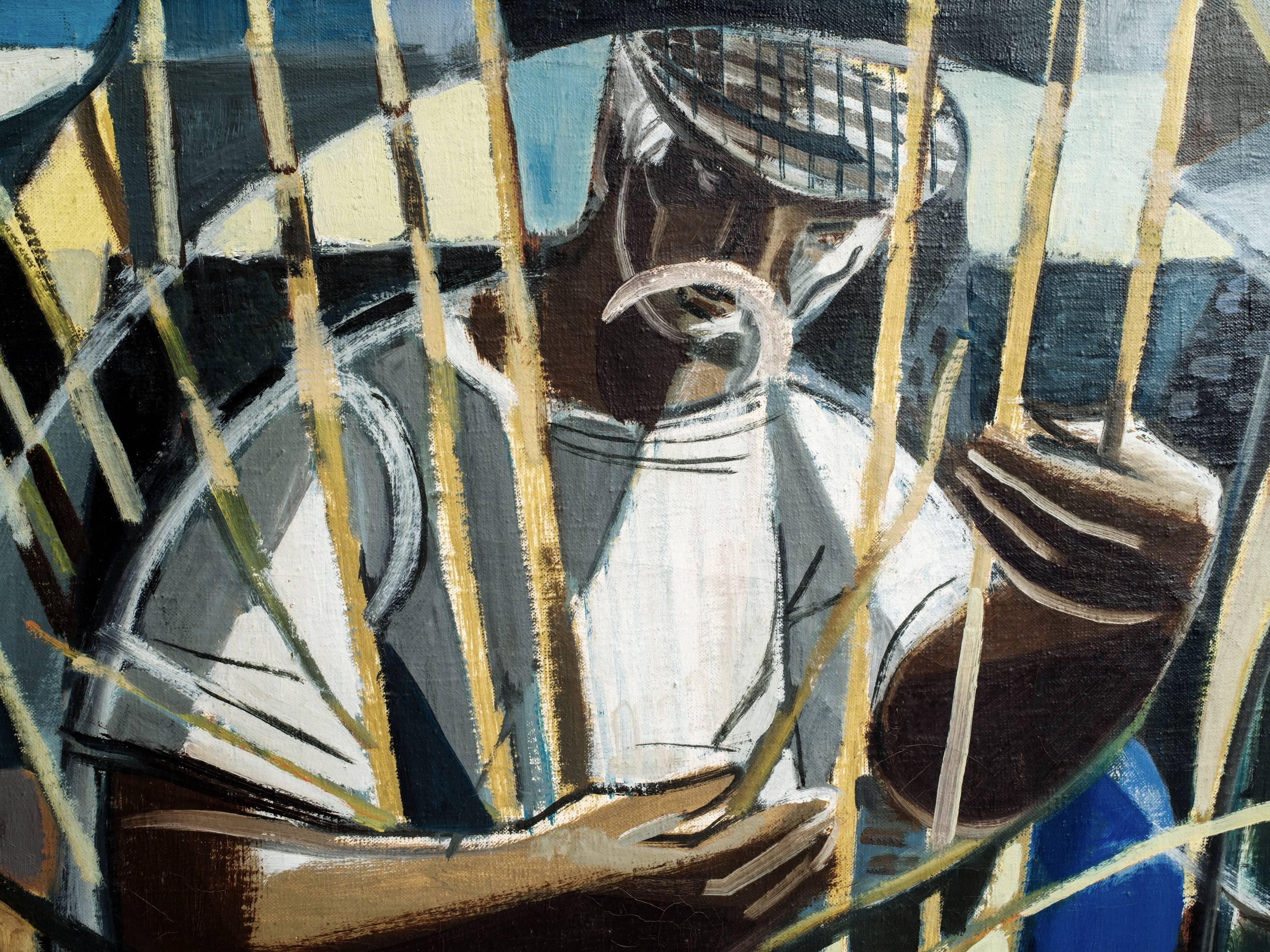 Pair of Edouard Baillods Fishermen Paintings 3