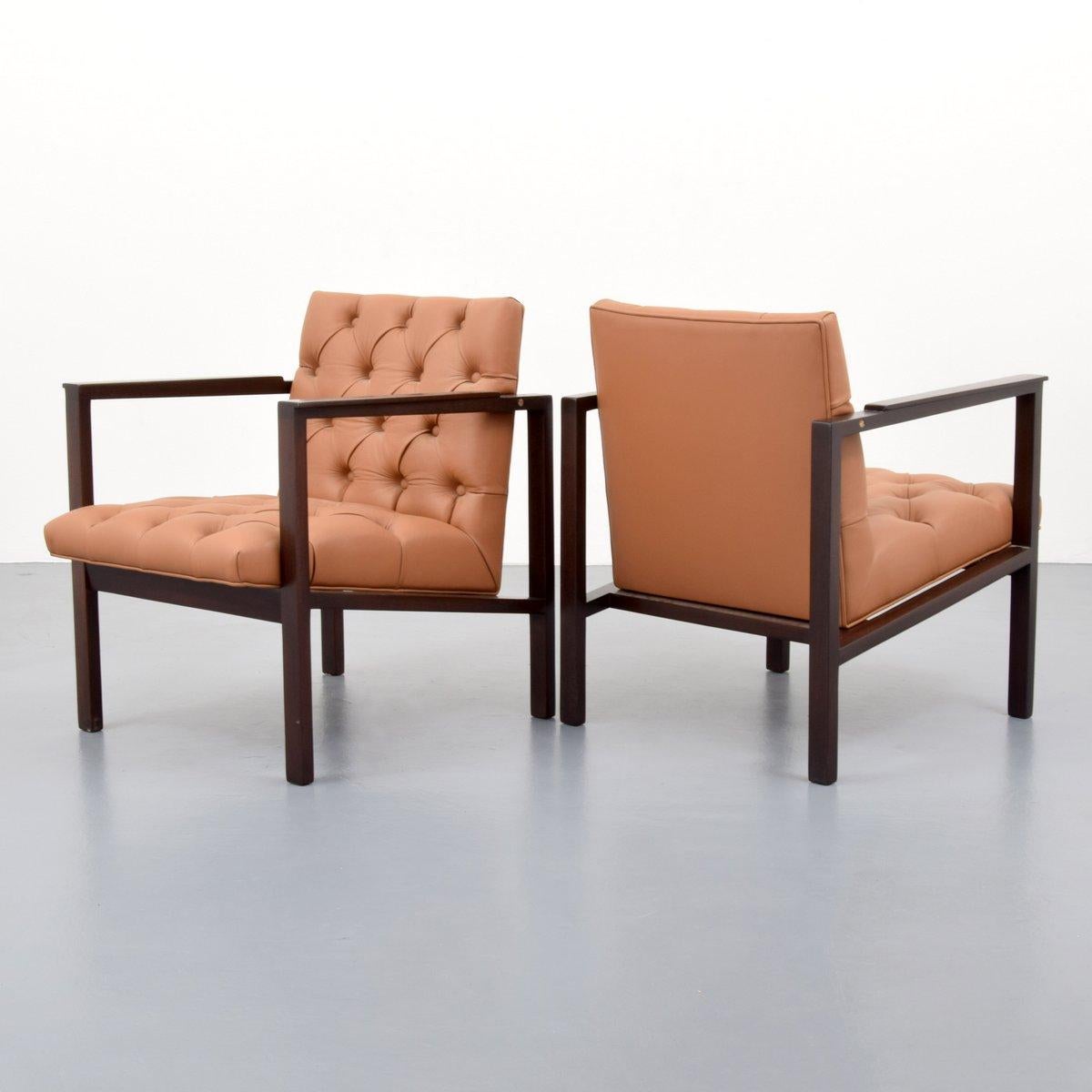 Pair of Edward Wormley Armchairs (amerikanisch)